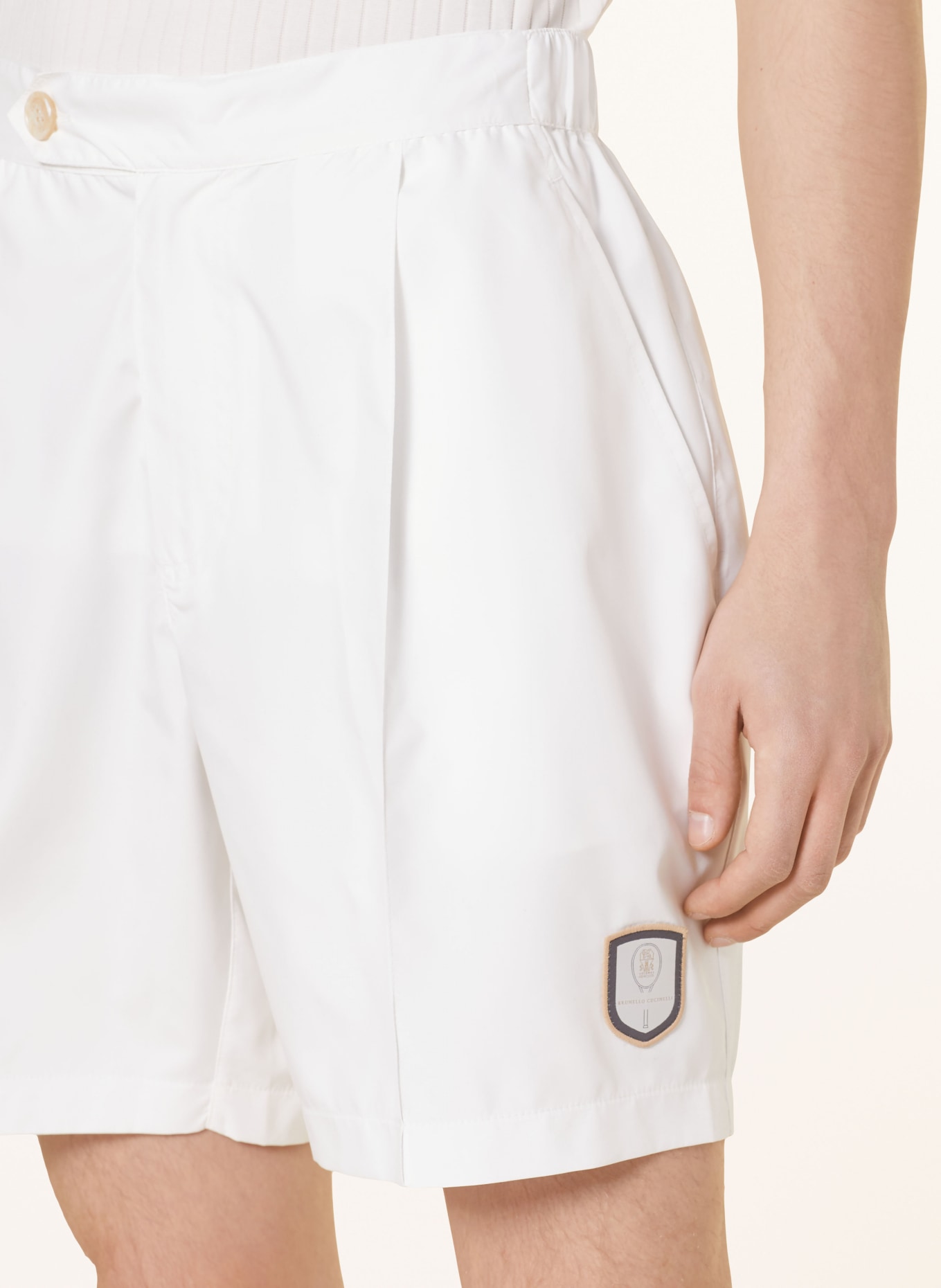BRUNELLO CUCINELLI Shorts Regular Fit, Farbe: WEISS (Bild 5)