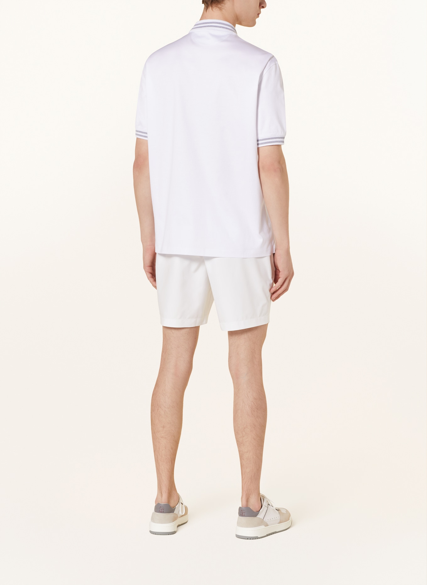 BRUNELLO CUCINELLI Jersey polo shirt, Color: WHITE (Image 3)