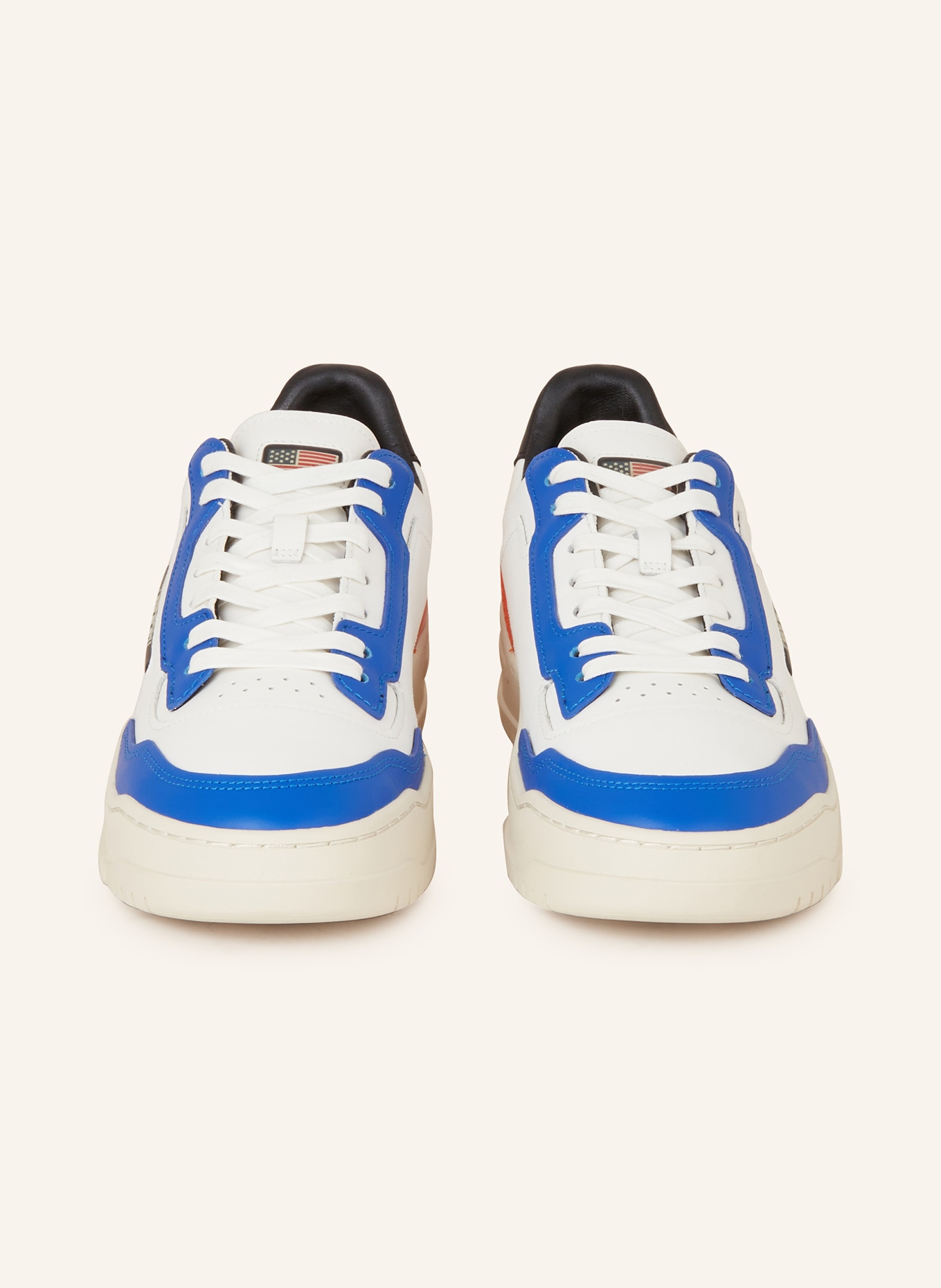POLO SPORT Sneakers PS 300, Color: WHITE/ BLUE/ ORANGE (Image 3)