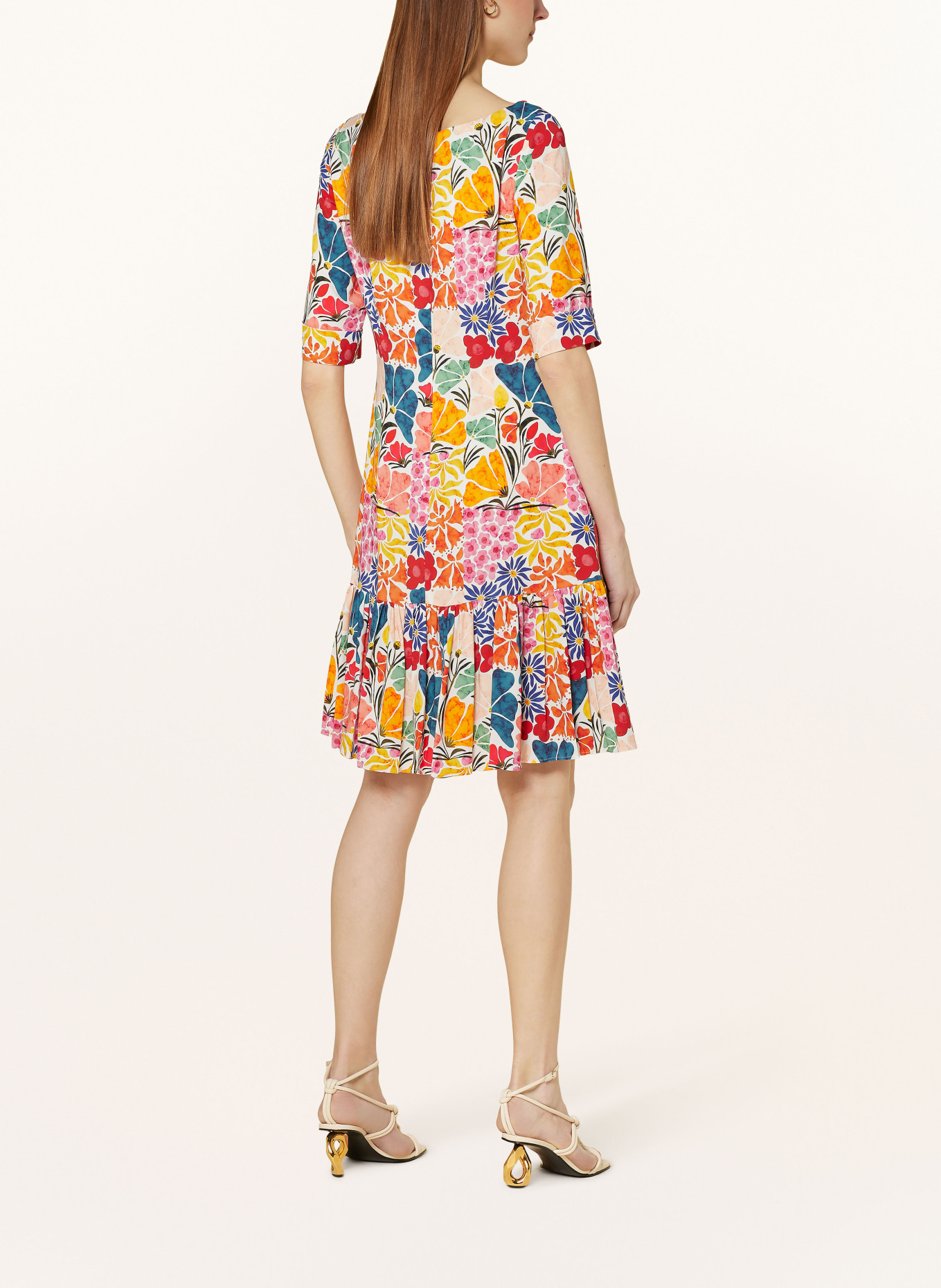 TALBOT RUNHOF Kleid, Farbe: WEISS/ ROT/ GRÜN (Bild 3)