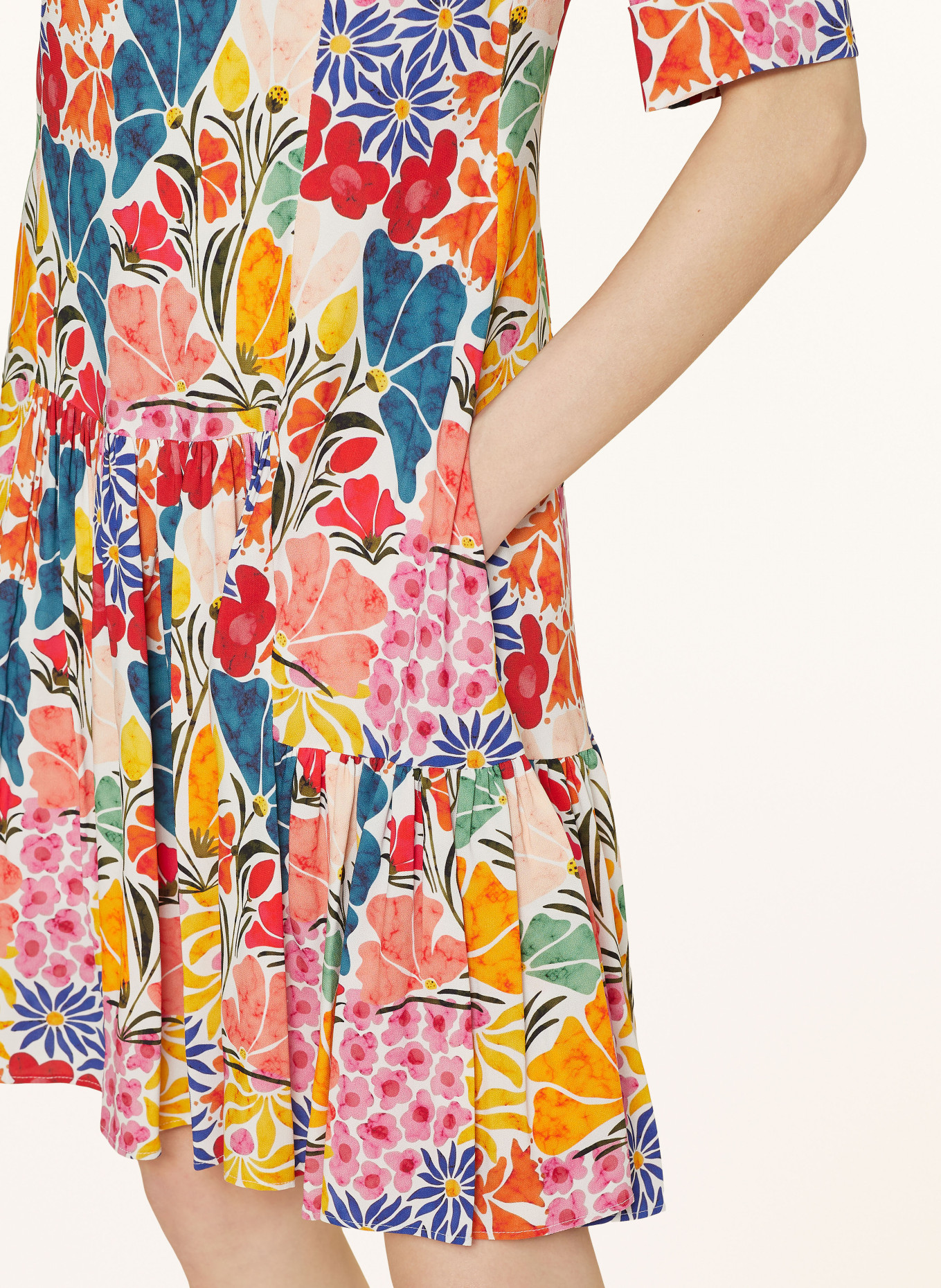 TALBOT RUNHOF Kleid, Farbe: WEISS/ ROT/ GRÜN (Bild 4)