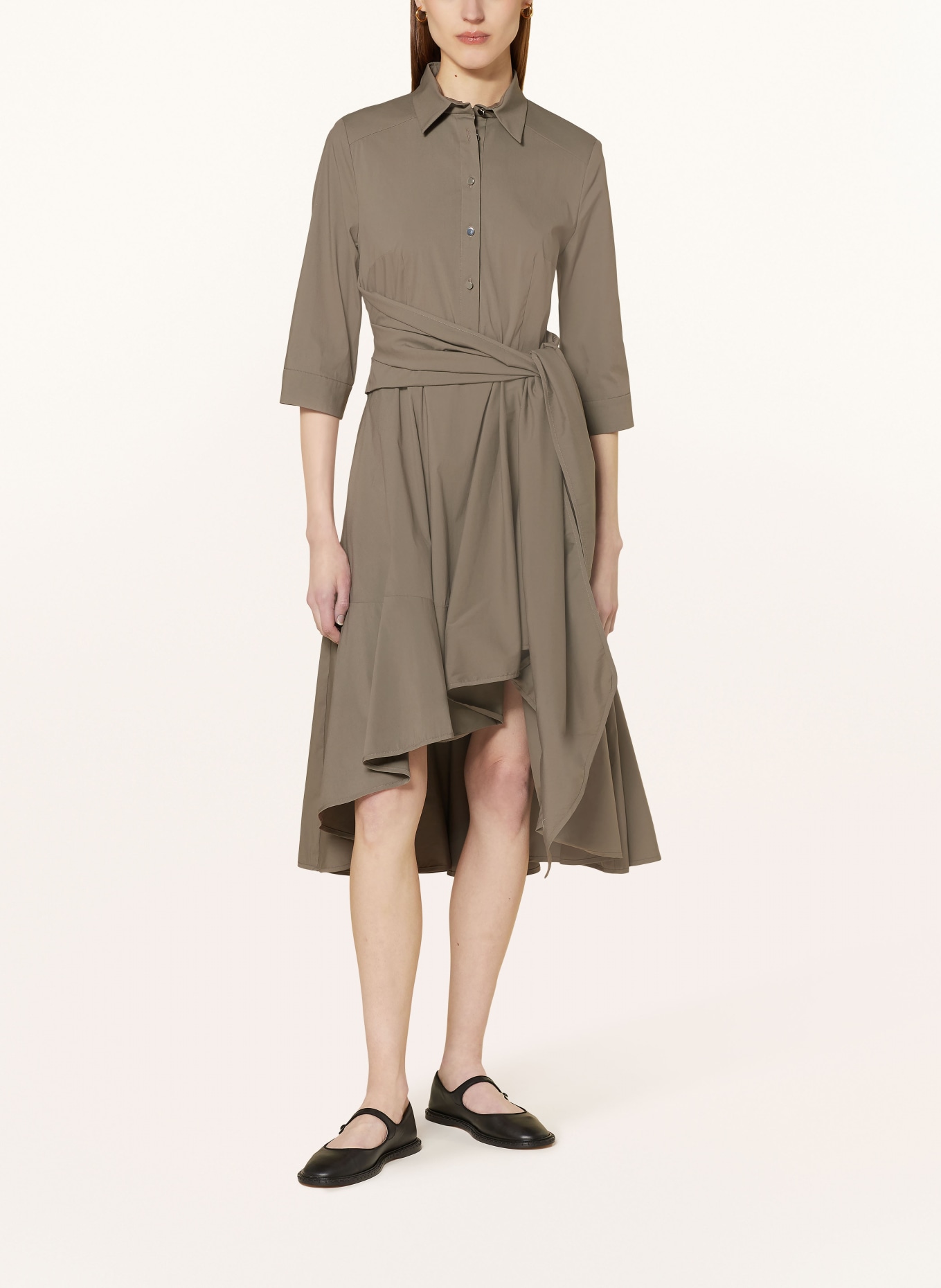 TALBOT RUNHOF Cocktail dress with 3/4 sleeves, Color: KHAKI (Image 2)
