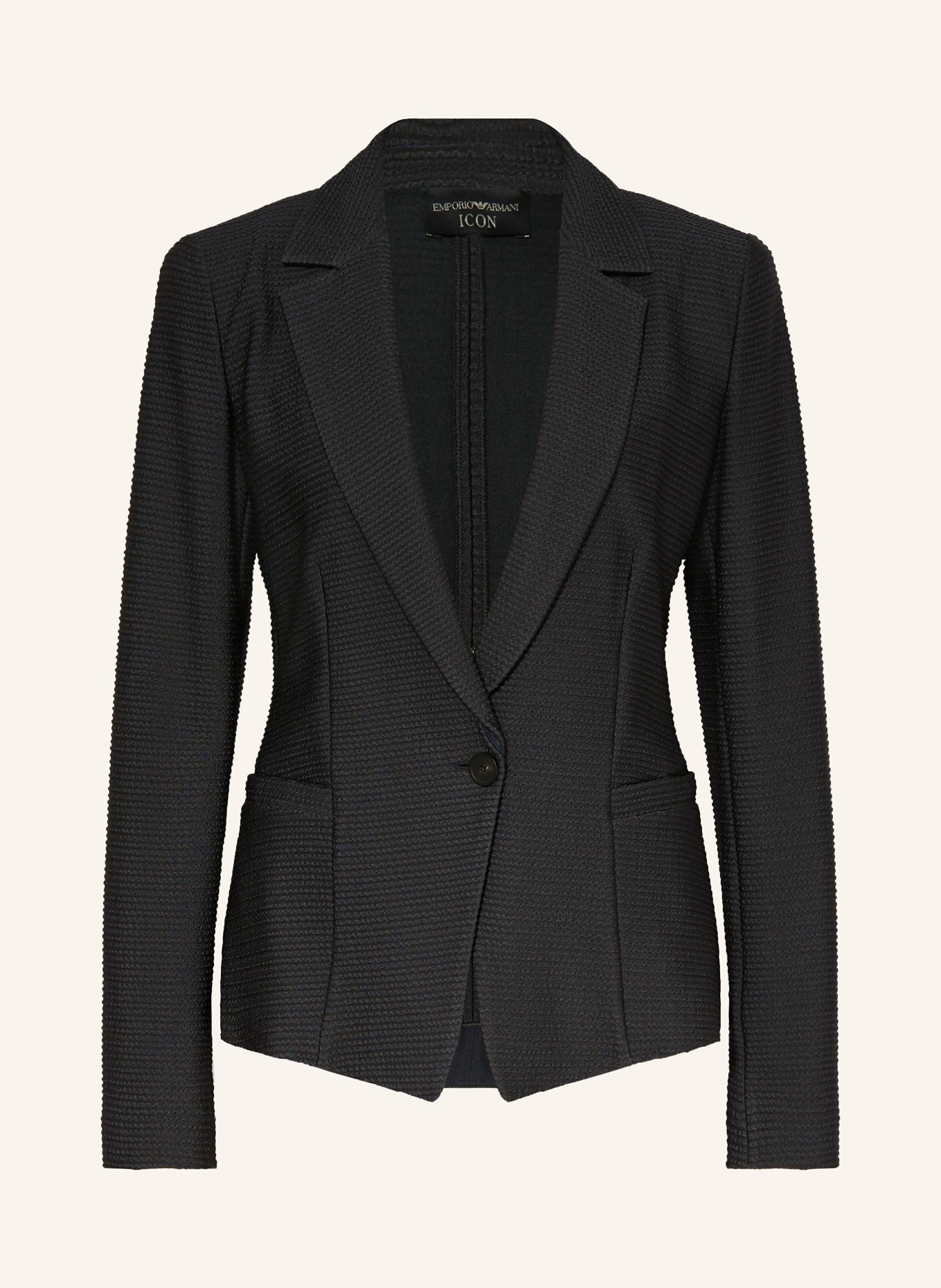 EMPORIO ARMANI Jerseyblazer, Farbe: HELLBRAUN/ DUNKELBLAU (Bild 1)