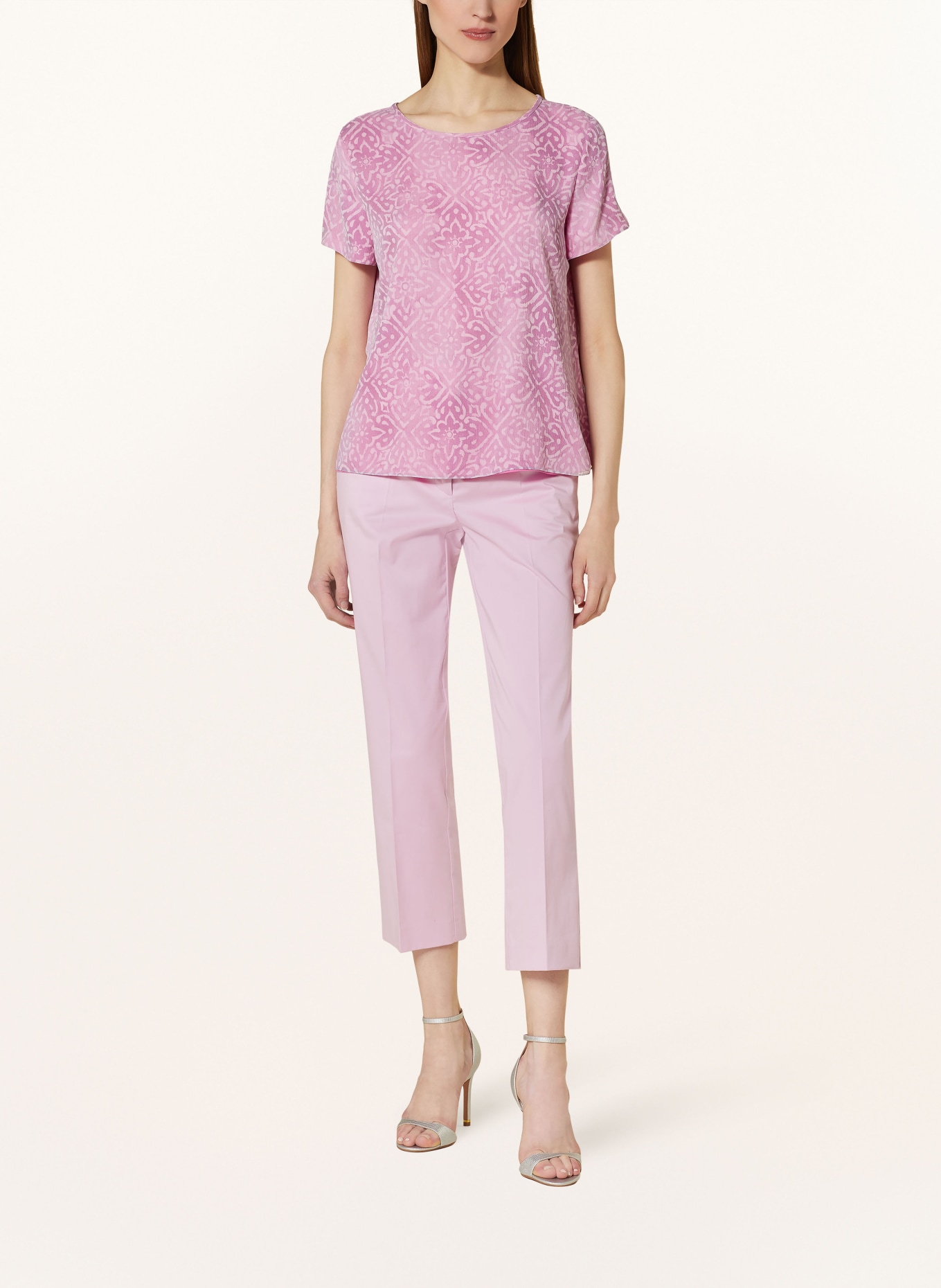 EMPORIO ARMANI Shirt blouse in silk, Color: PINK/ LIGHT PINK (Image 2)
