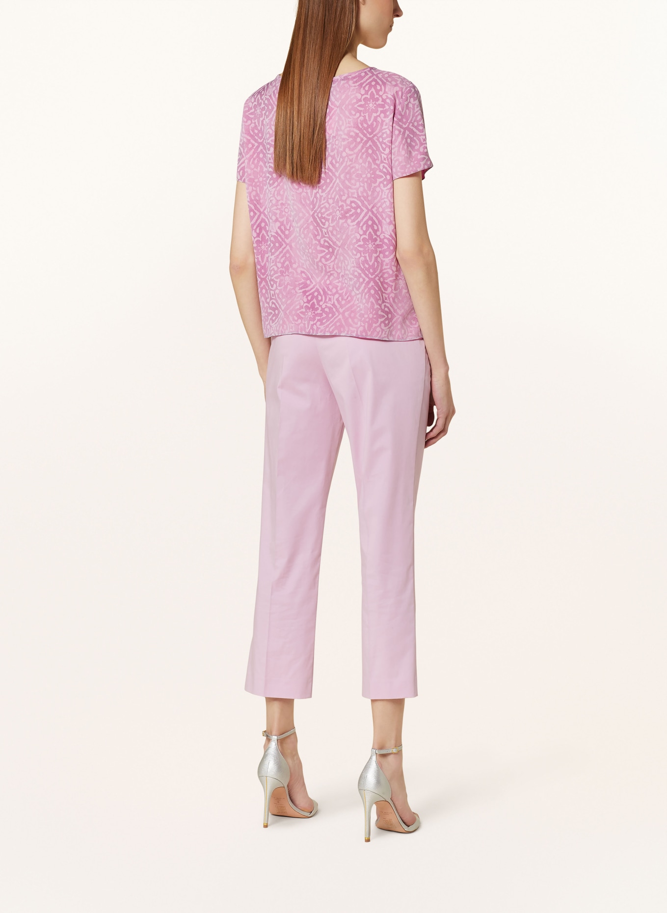 EMPORIO ARMANI Shirt blouse in silk, Color: PINK/ LIGHT PINK (Image 3)