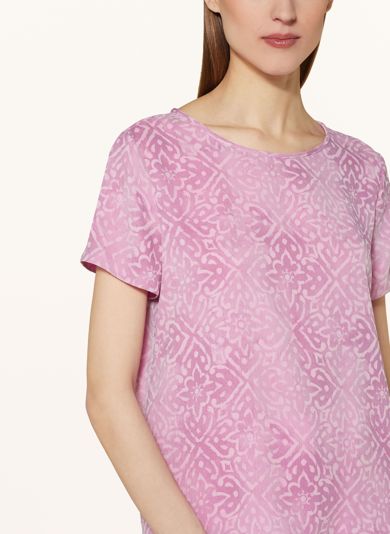EMPORIO ARMANI Shirt blouse in silk, Color: PINK/ LIGHT PINK (Image 4)