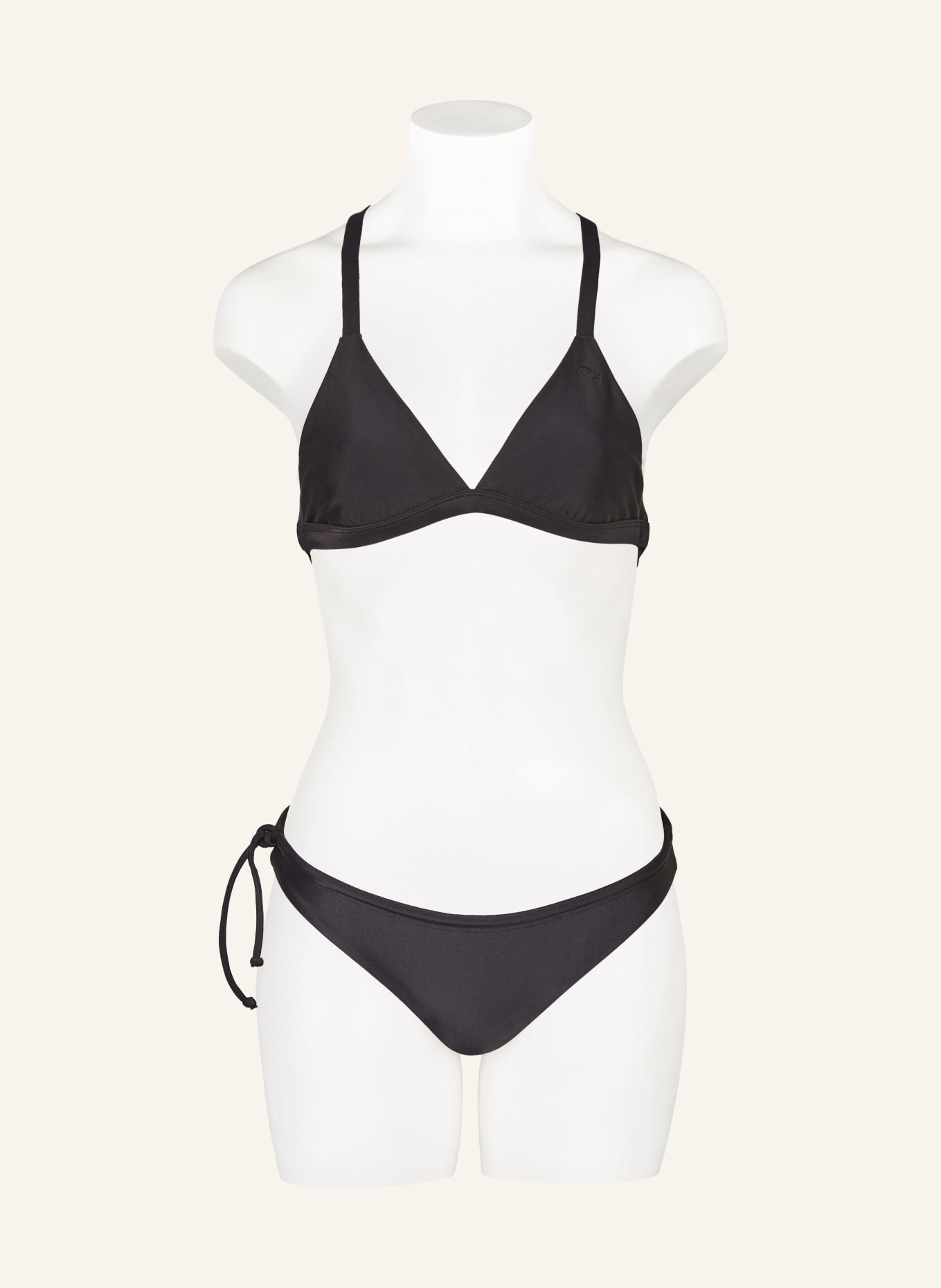 Oy Surf Triangle bikini top ESOX with UV protection, Color: BLACK (Image 2)