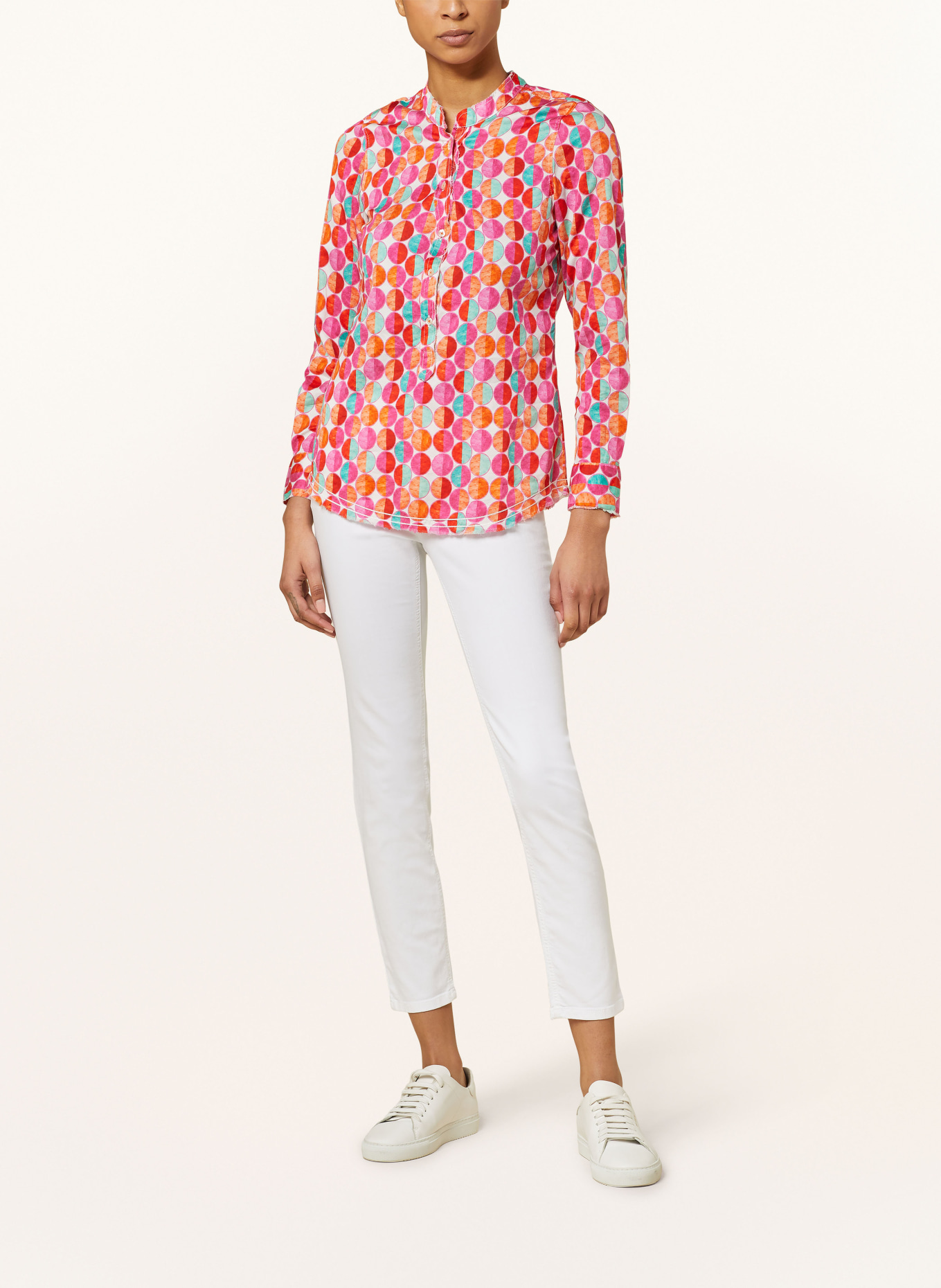 Emily VAN DEN BERGH Shirt blouse, Color: PINK/ ORANGE/ RED (Image 2)