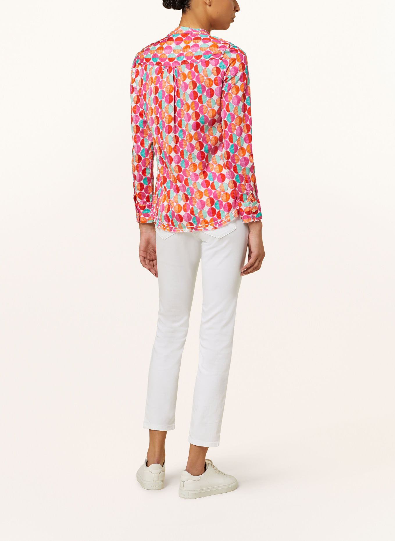 Emily VAN DEN BERGH Shirt blouse, Color: PINK/ ORANGE/ RED (Image 3)