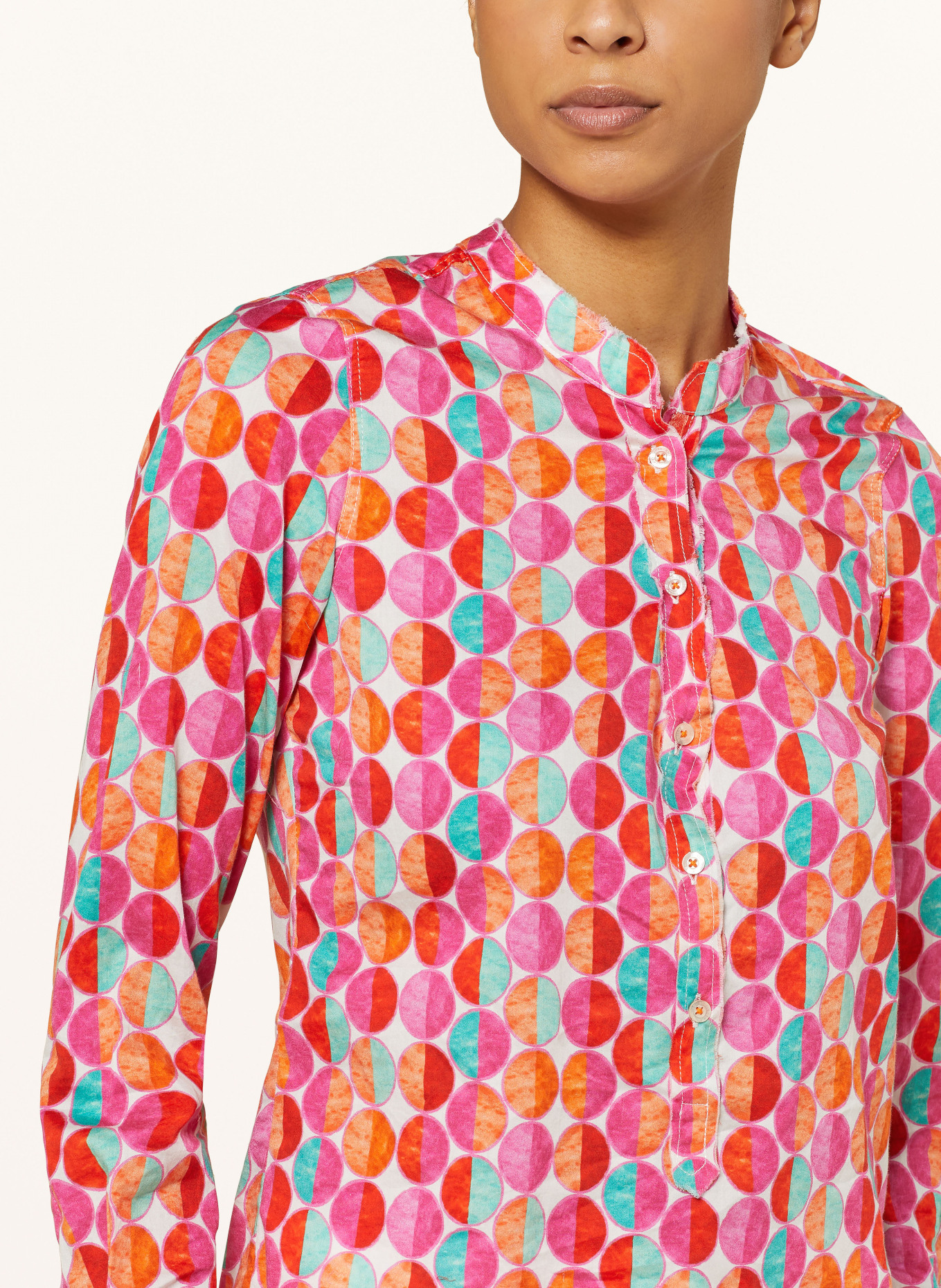 Emily VAN DEN BERGH Shirt blouse, Color: PINK/ ORANGE/ RED (Image 4)
