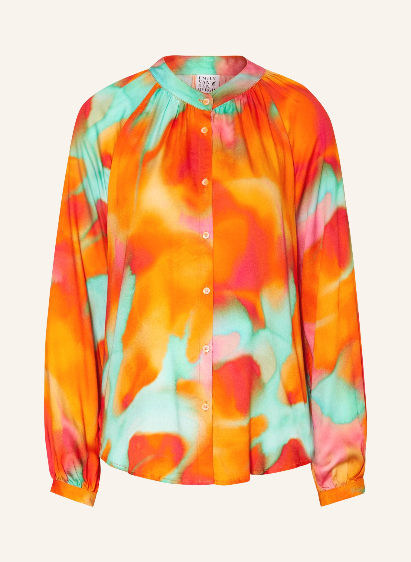 Emily VAN DEN BERGH Bluse, Farbe: ORANGE/ MINT/ PINK (Bild 1)