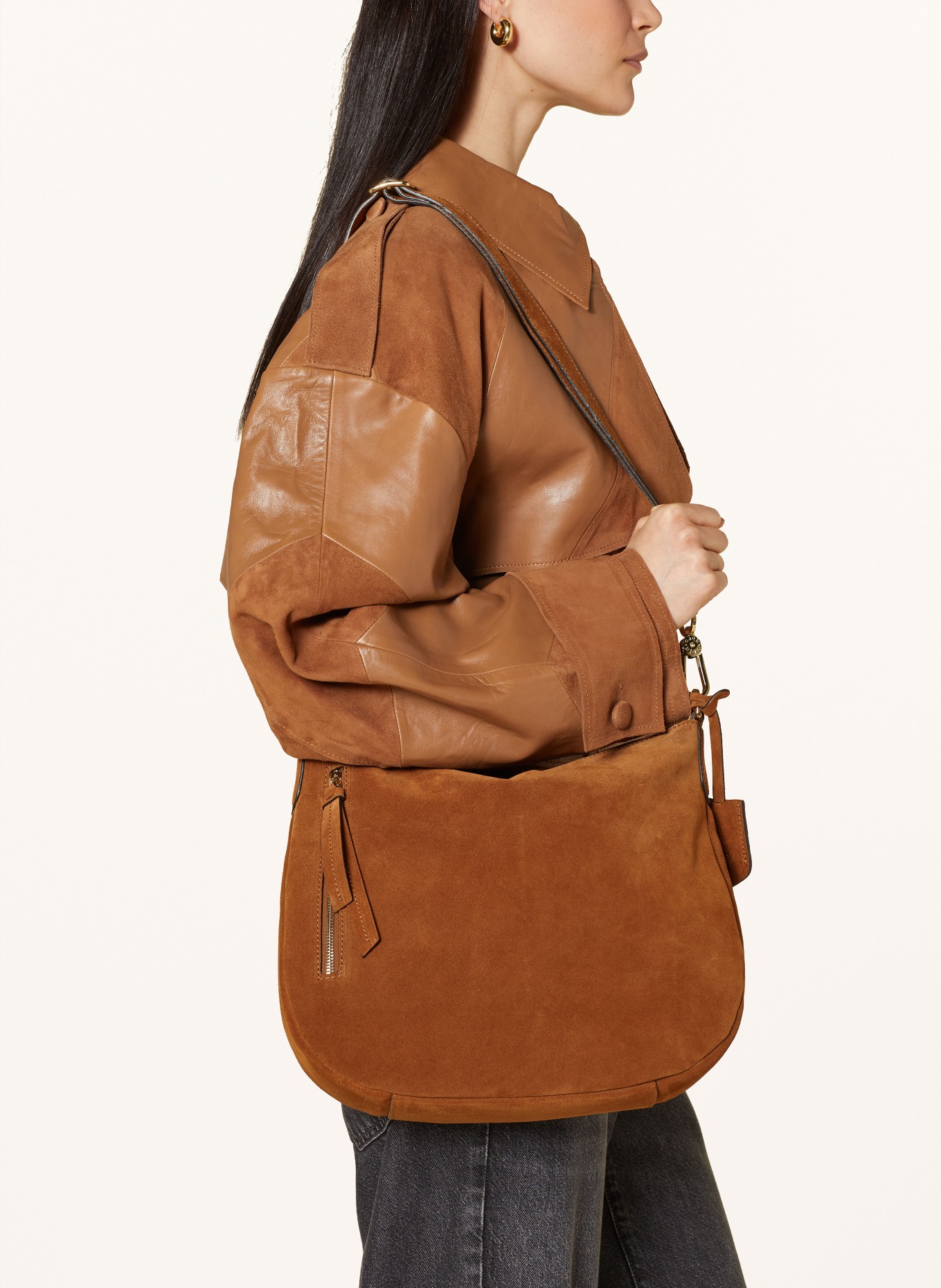 abro Crossbody bag JUNA SMALL, Color: COGNAC (Image 4)
