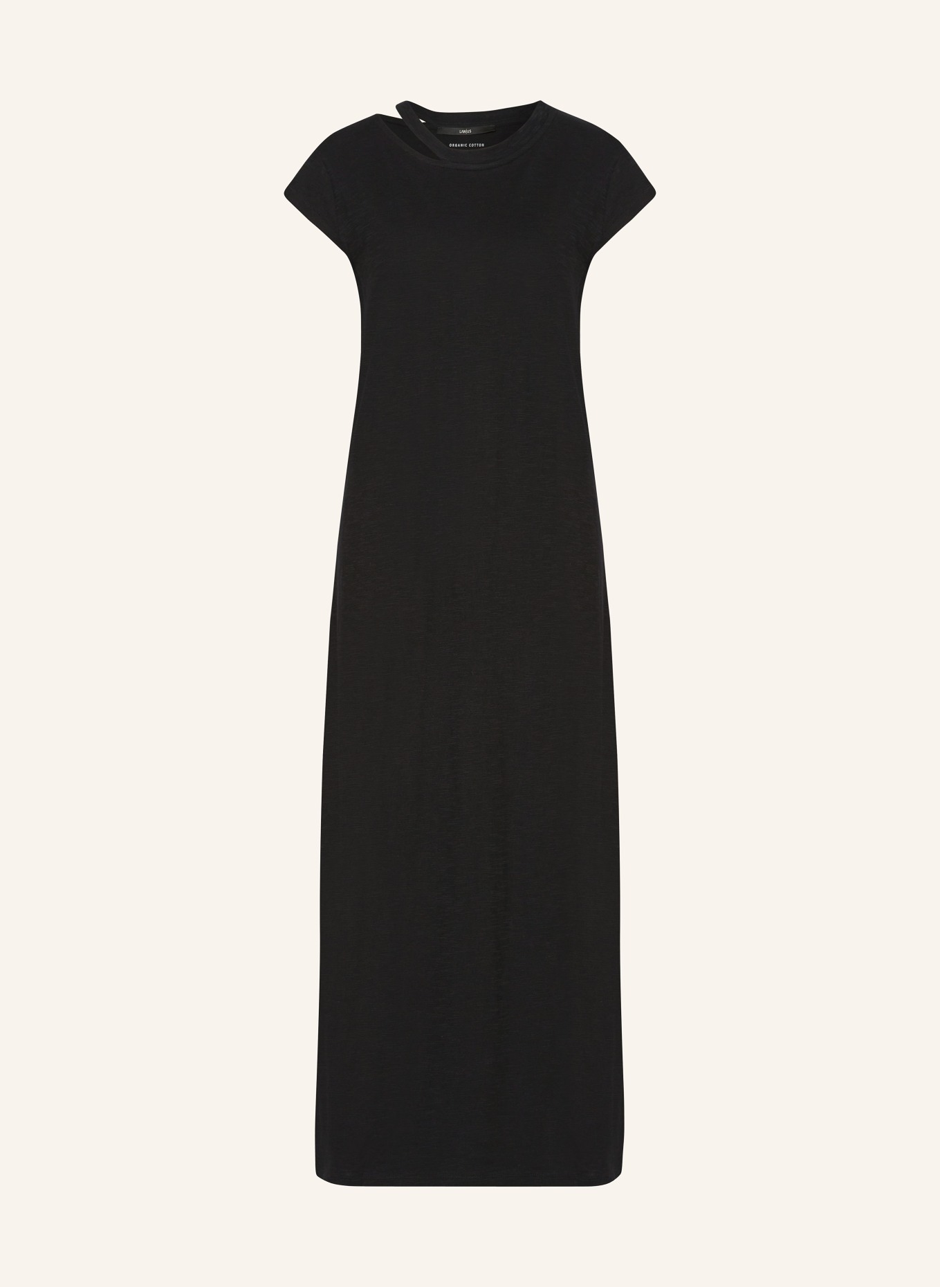 LANIUS Jersey dress with cut-out, Color: BLACK (Image 1)