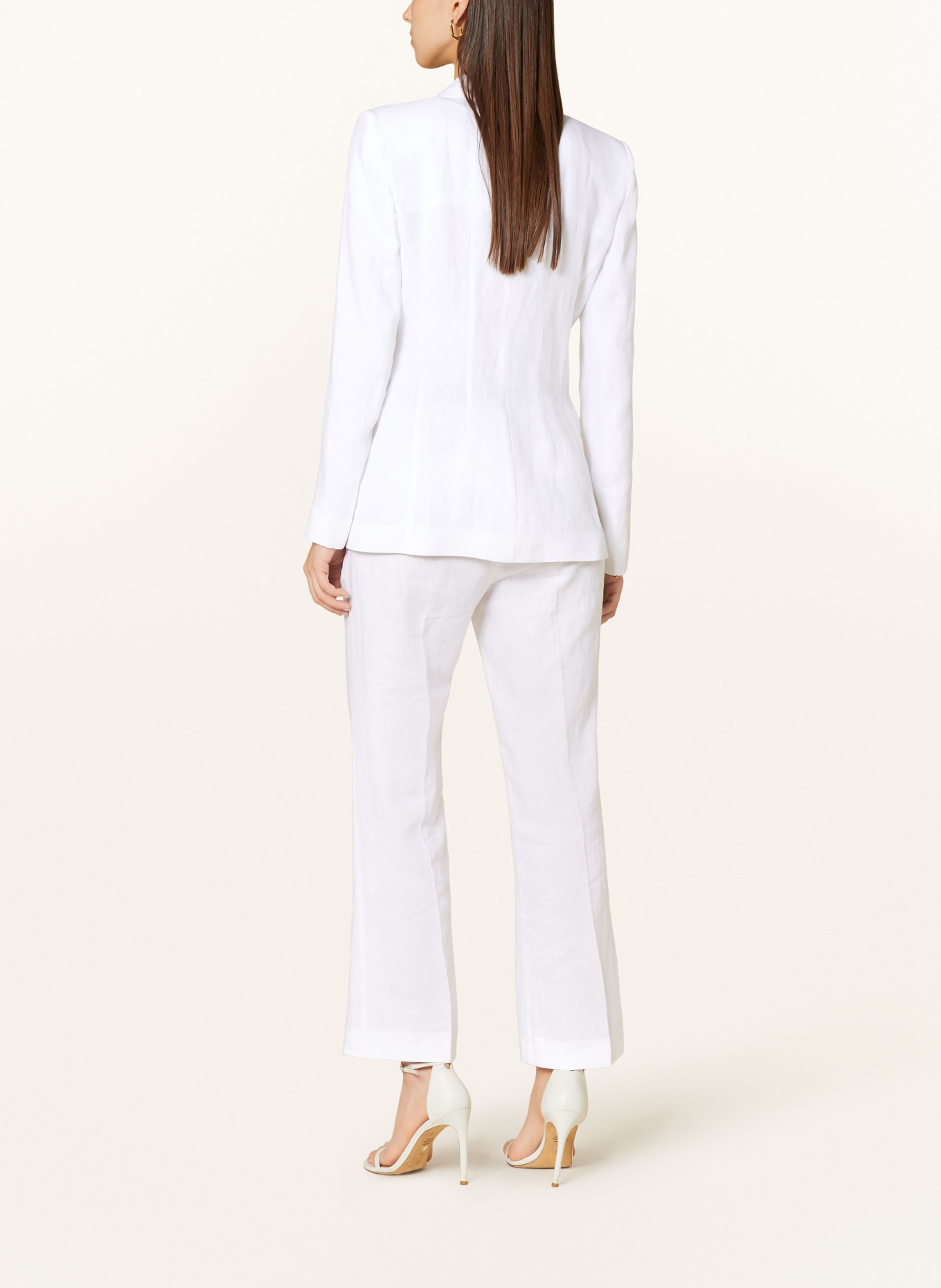 MARELLA Linen blazer AFIDE, Color: WHITE (Image 3)