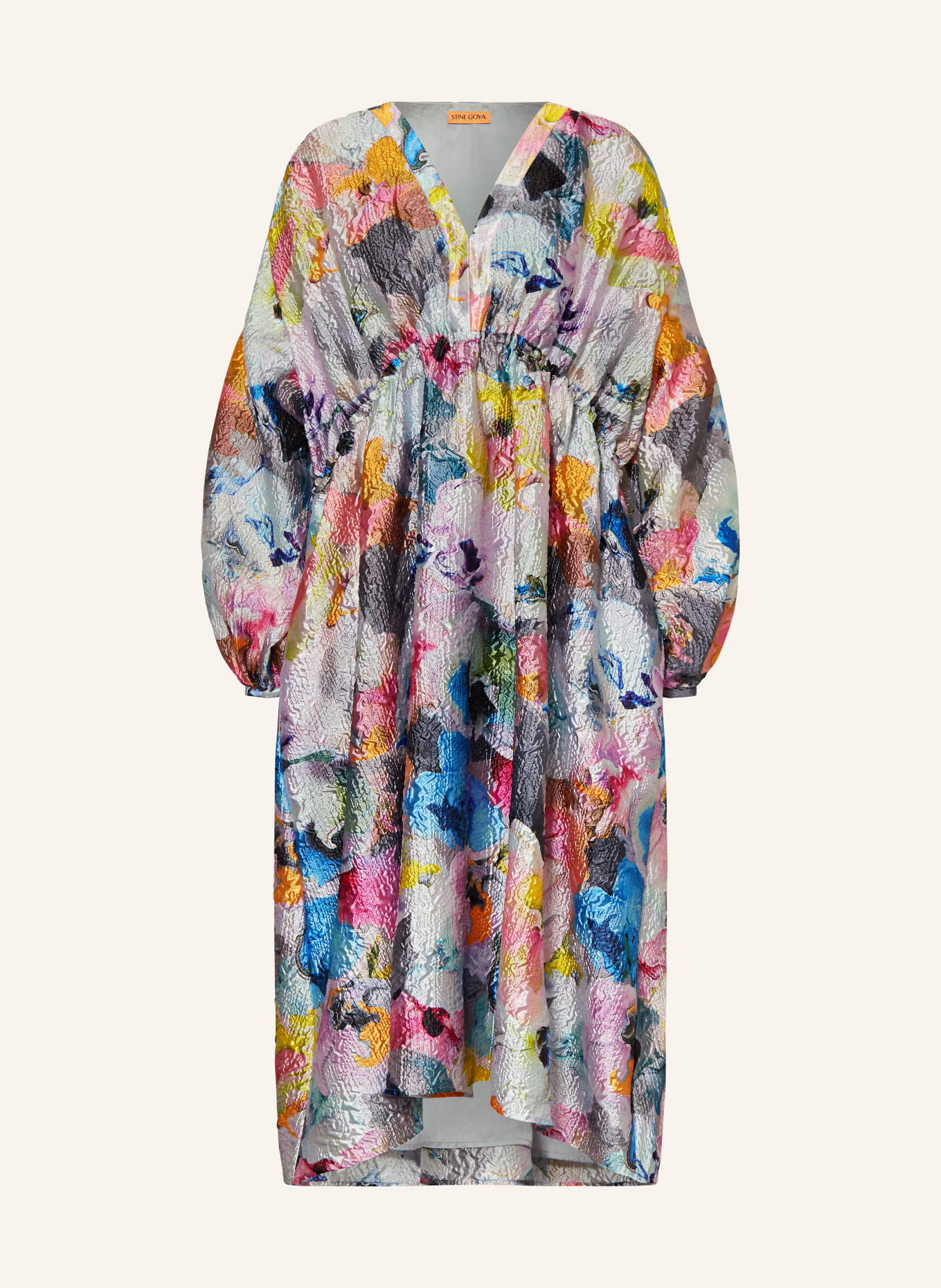 STINE GOYA Kleid VEROMA, Farbe: BLAU/ PINK/ GELB (Bild 1)