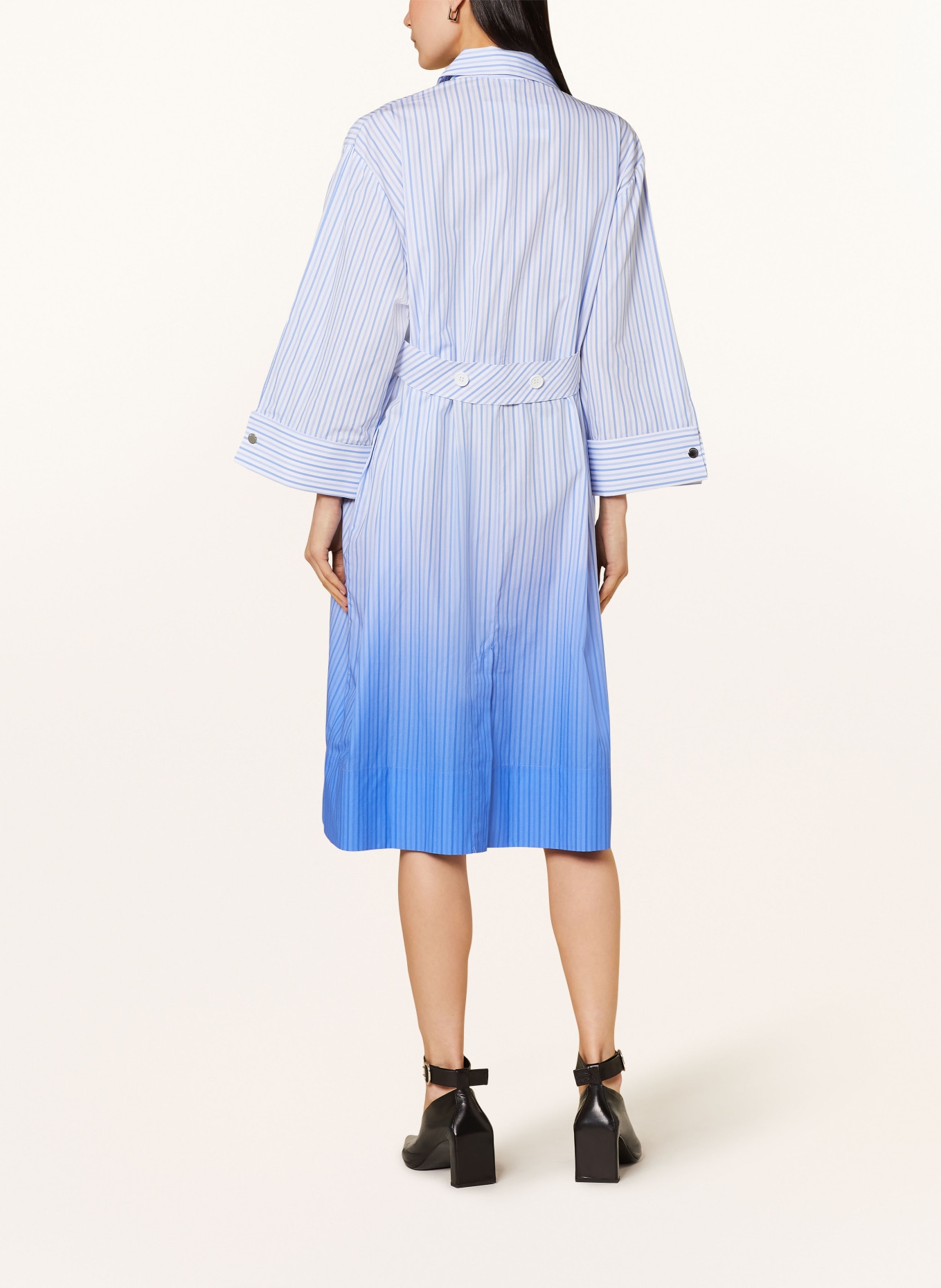 STINE GOYA Shirt dress RIONNA with 3/4 sleeves, Color: LIGHT BLUE/ WHITE (Image 3)