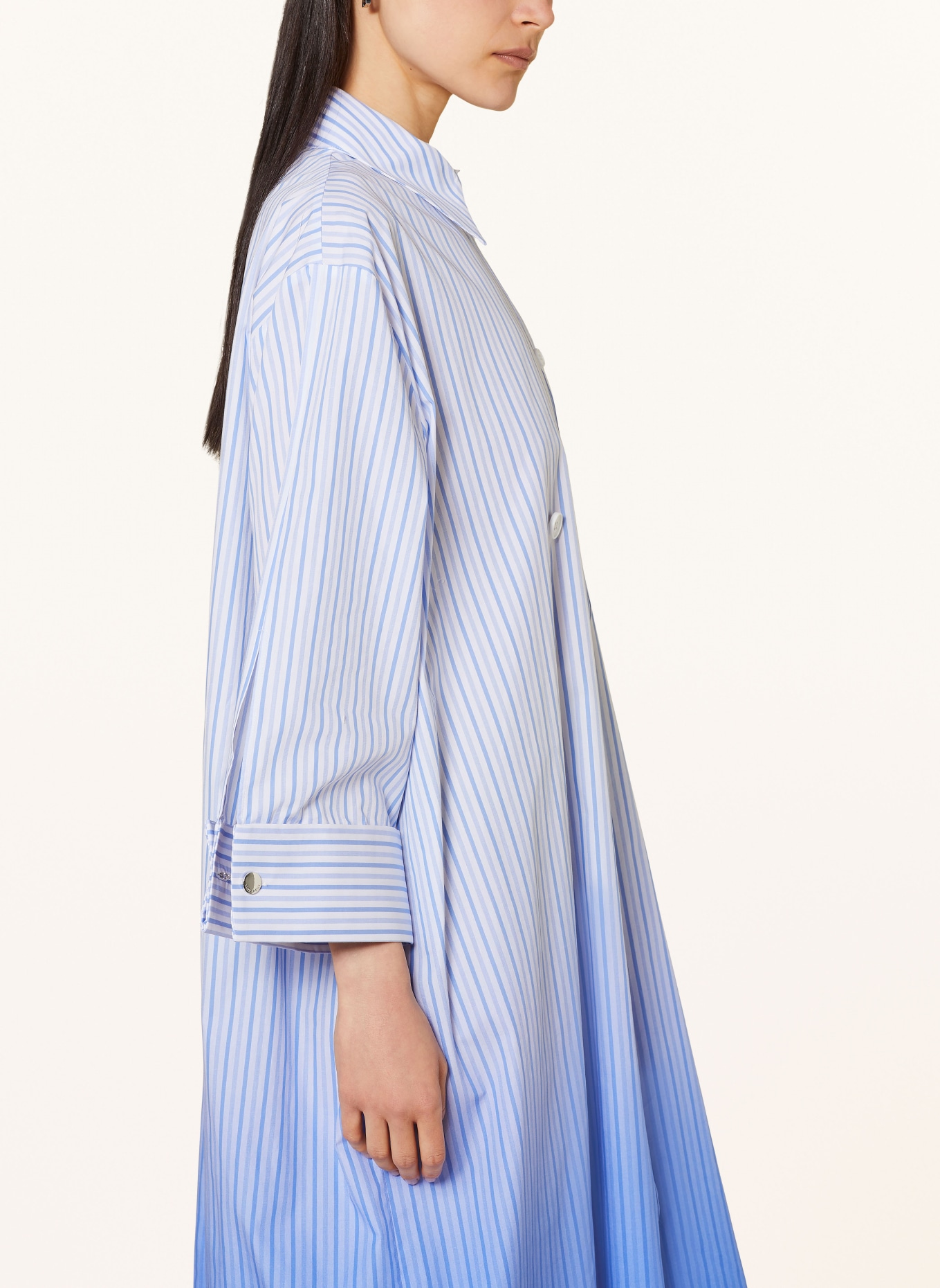 STINE GOYA Shirt dress RIONNA with 3/4 sleeves, Color: LIGHT BLUE/ WHITE (Image 4)
