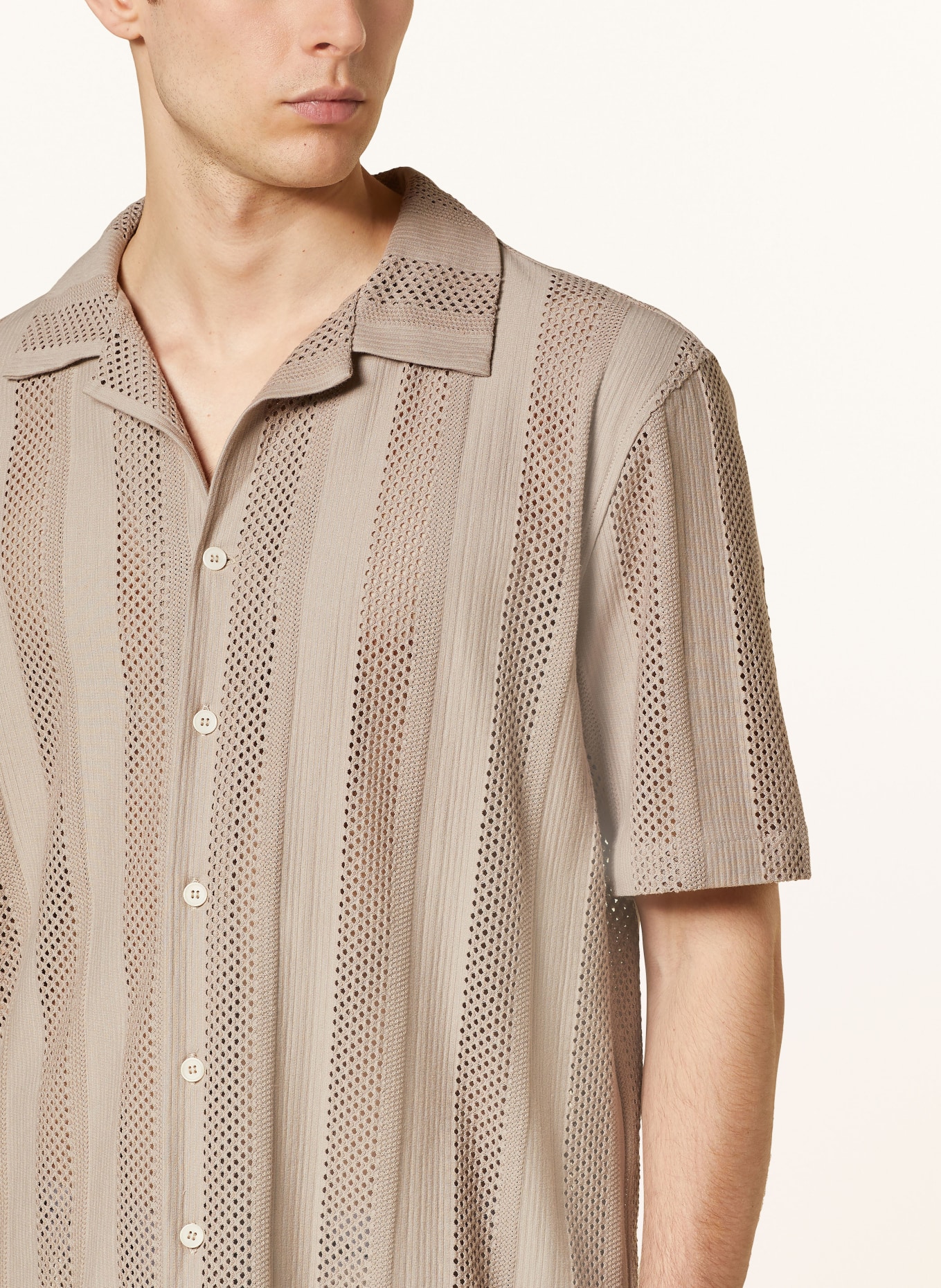 BALDESSARINI Knit resort shirt PIKO, Color: 8105 brownie (Image 4)