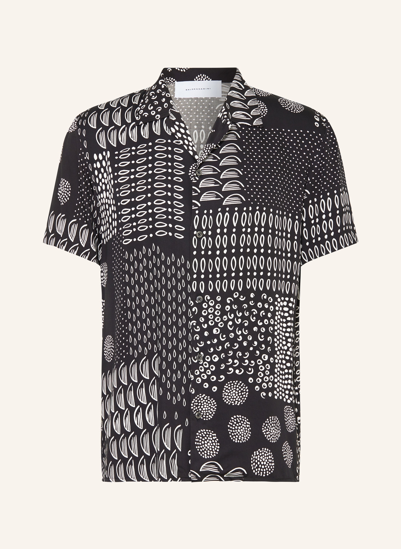 BALDESSARINI Resort shirt EASY regular fit, Color: BLACK/ WHITE (Image 1)