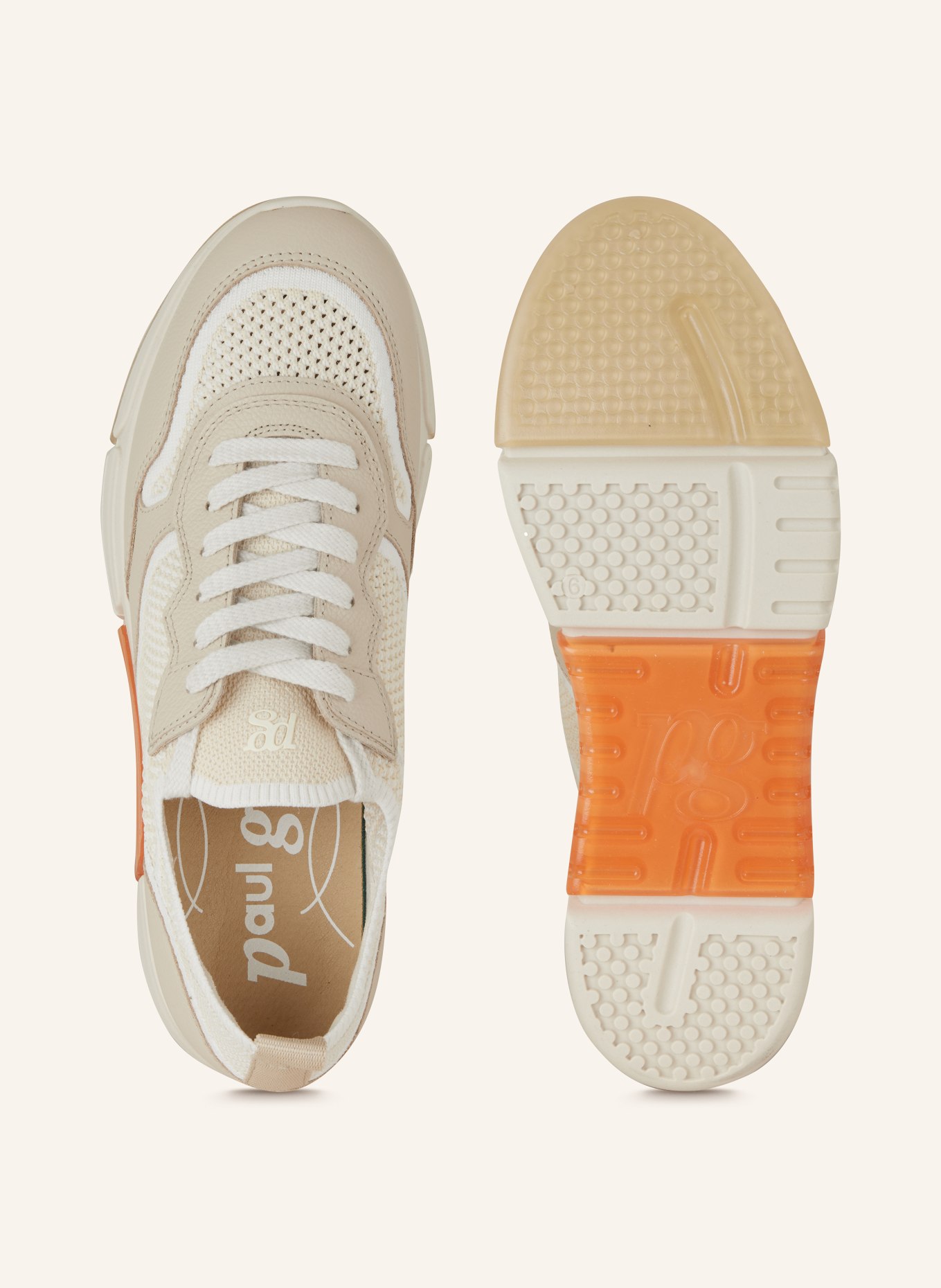 paul green Sneakers, Color: BEIGE/ WHITE (Image 5)