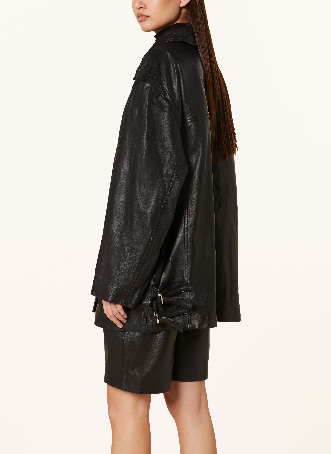 ENVELOPE 1976 Leather jacket BODHI, Color: BLACK (Image 5)