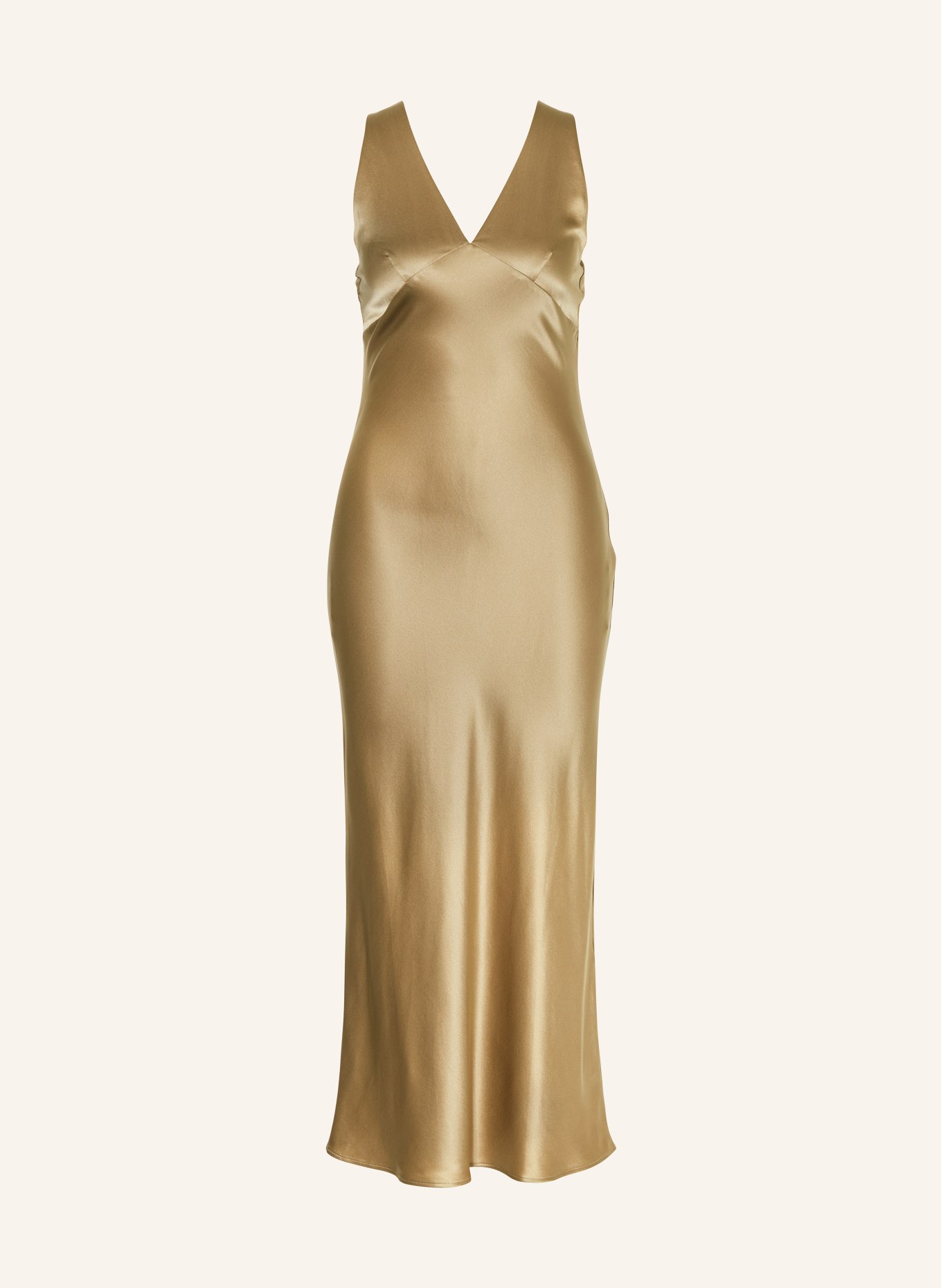 ENVELOPE 1976 Silk dress MONTE, Color: OLIVE (Image 1)