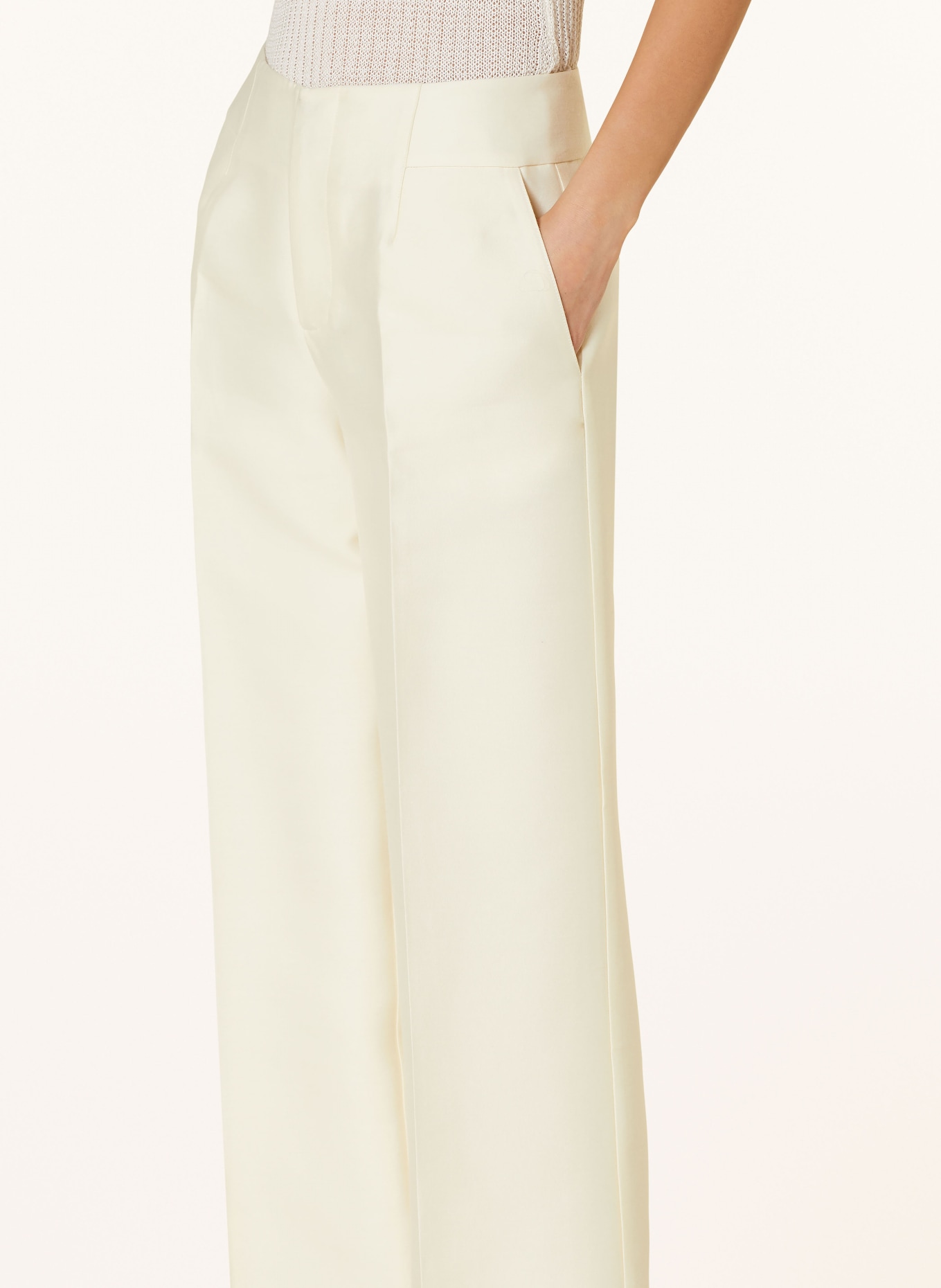 ENVELOPE 1976 Wide leg trousers VEDRA, Color: ECRU (Image 5)