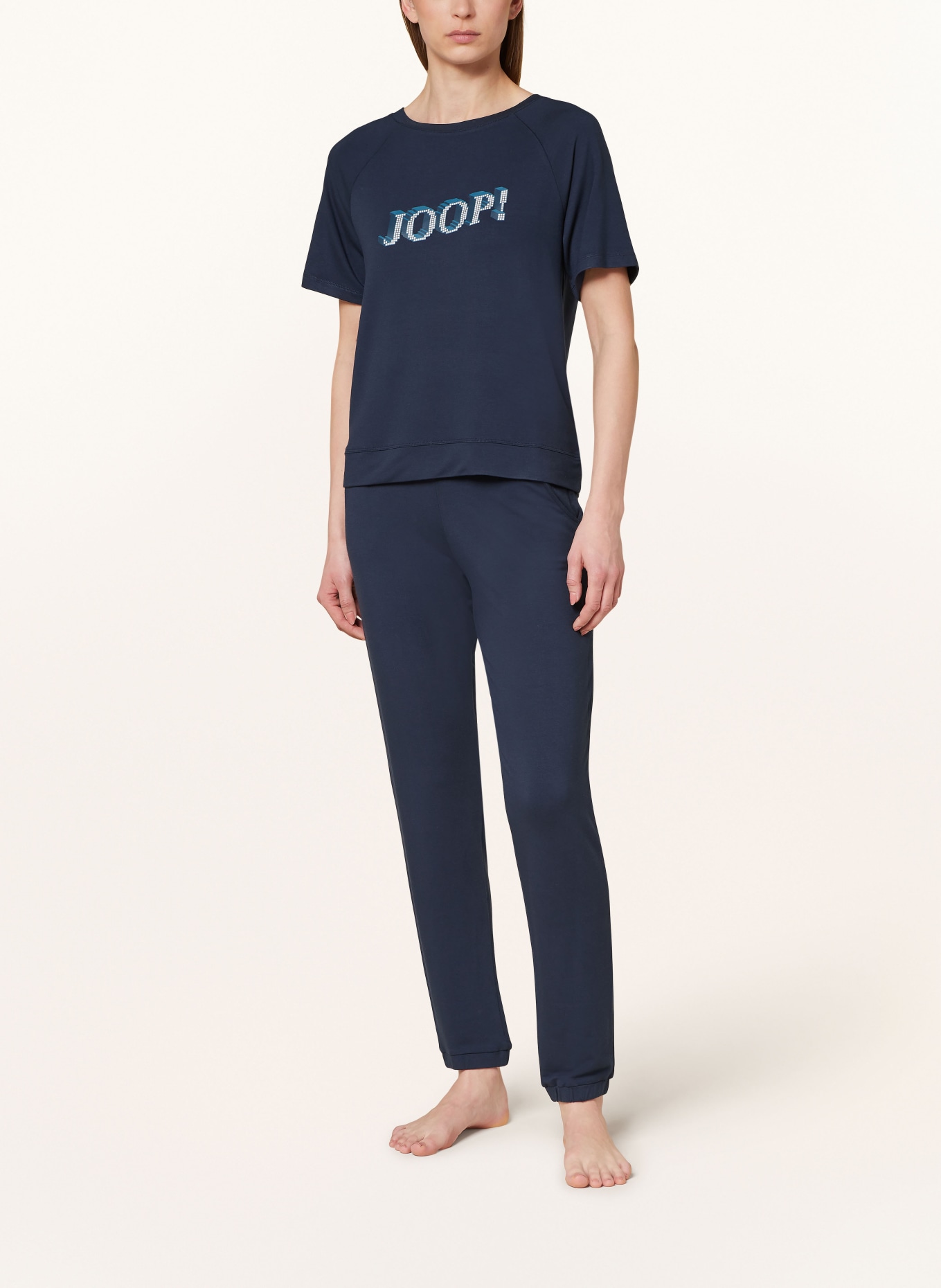 JOOP! Pajama shirt, Color: DARK BLUE/ WHITE/ TEAL (Image 2)