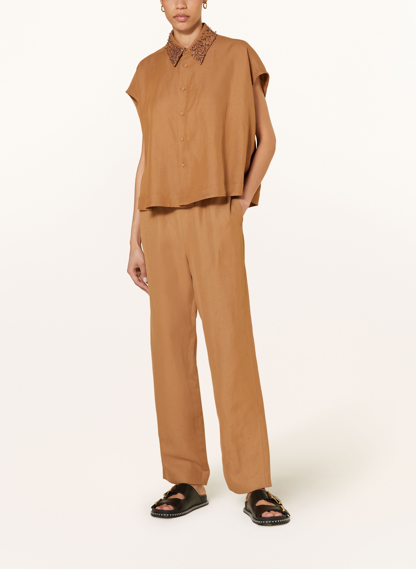 FABIANA FILIPPI Spodnie, Kolor: BEŻOWY (Obrazek 2)