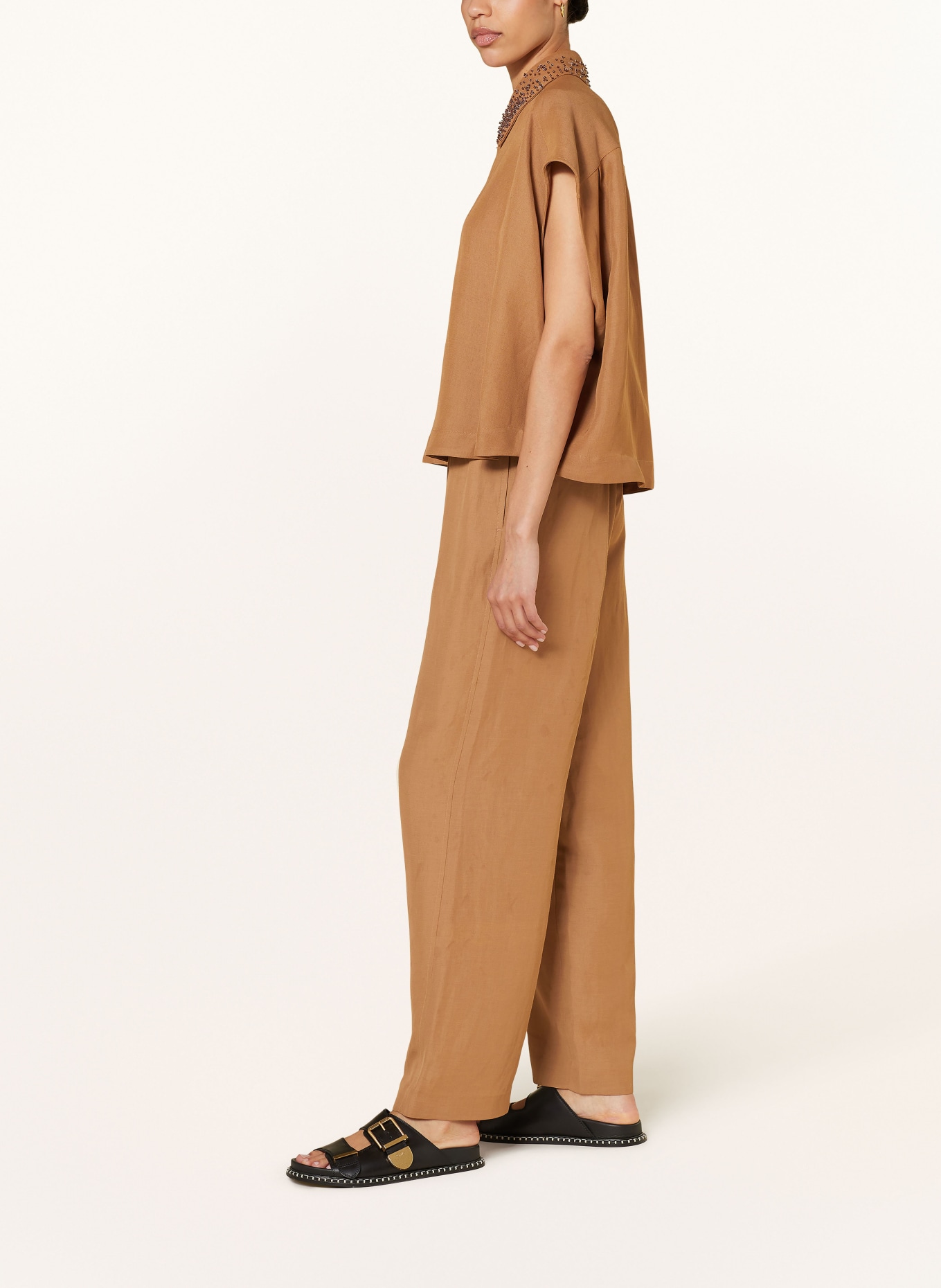 FABIANA FILIPPI Trousers, Color: BEIGE (Image 4)