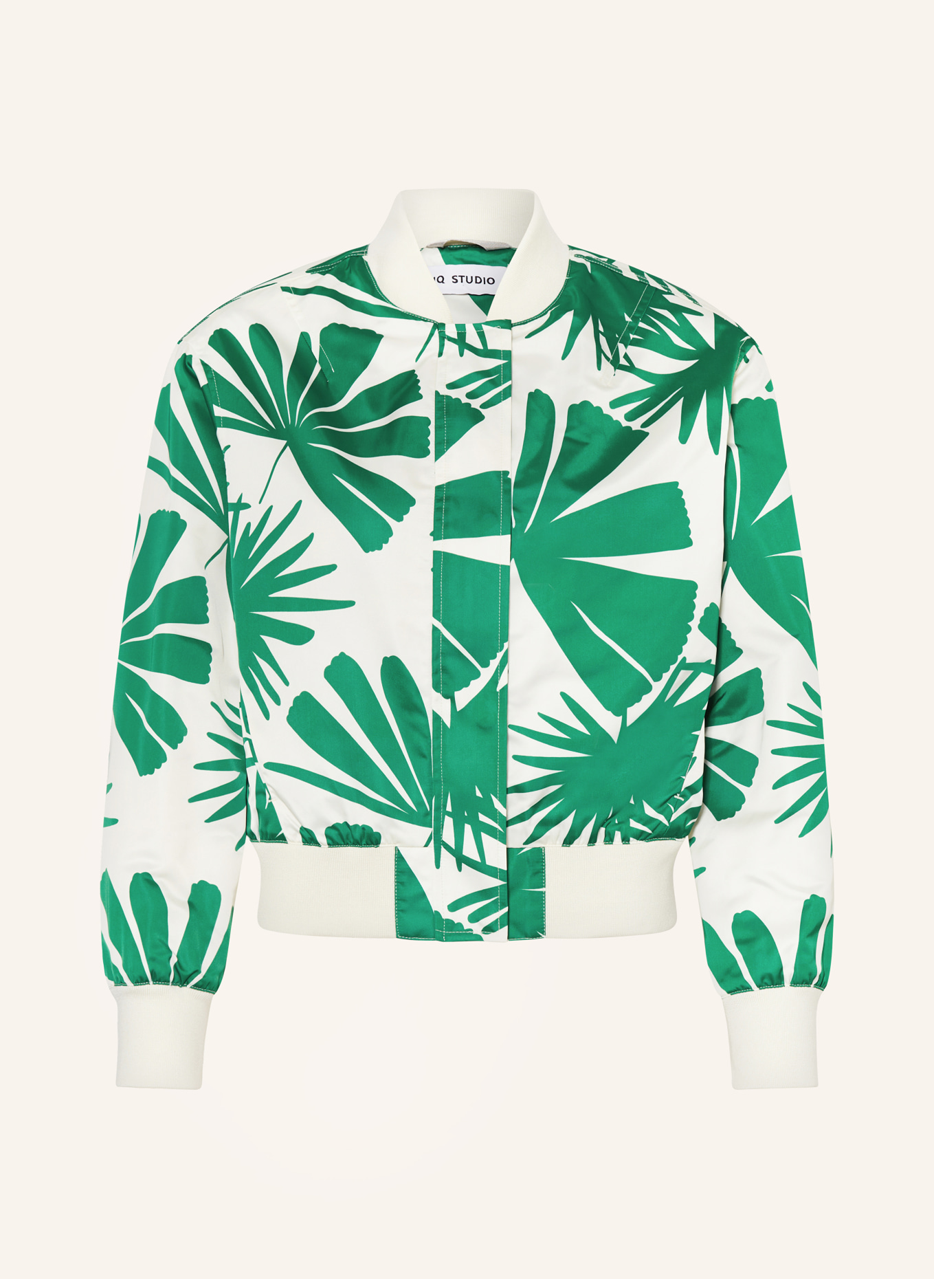 IQ STUDIO Bomber jacket DELA, Color: WHITE/ GREEN (Image 1)