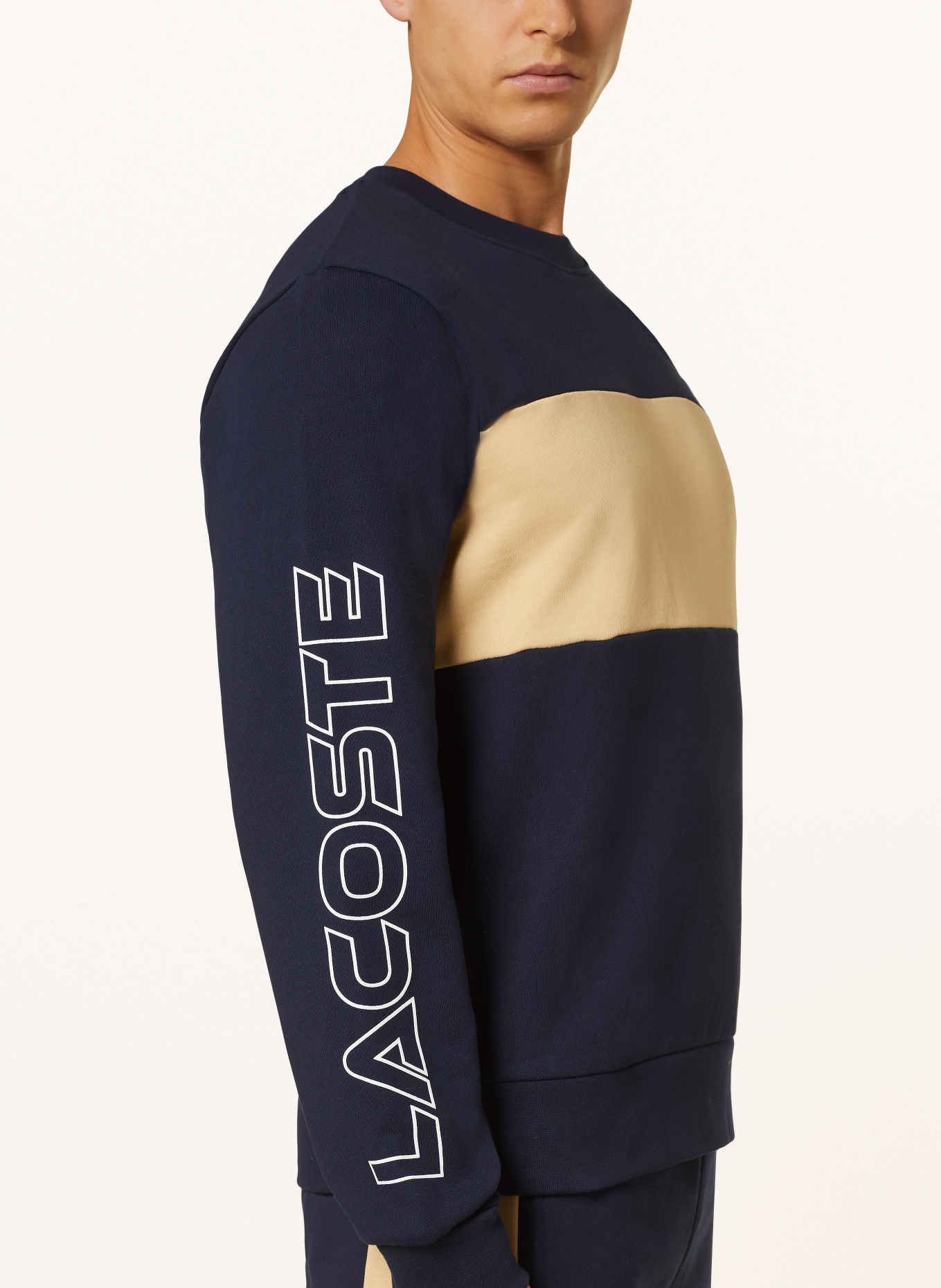 LACOSTE Sweatshirt, Farbe: DUNKELBLAU/ BEIGE (Bild 4)
