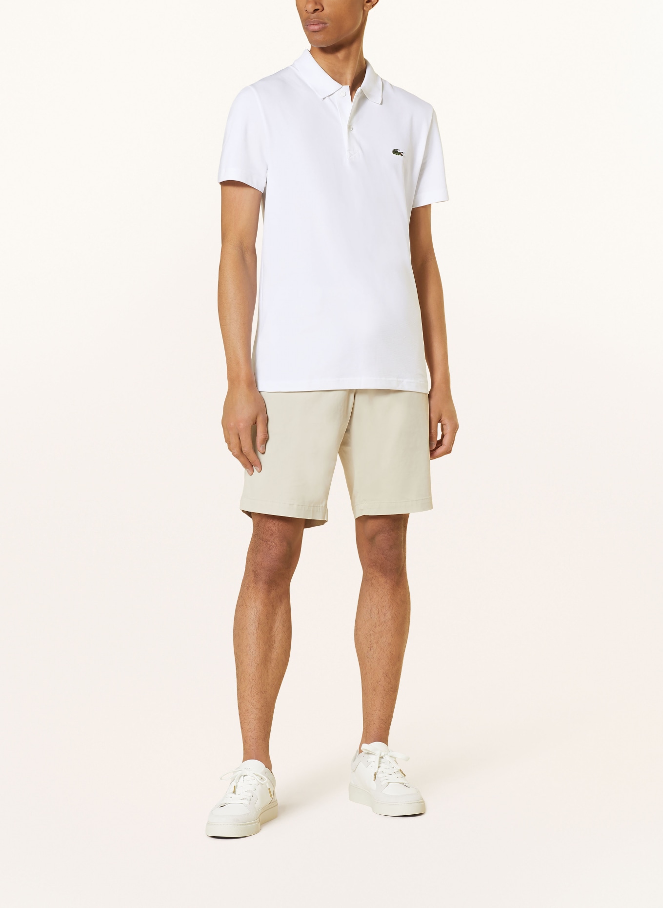 LACOSTE Piqué-Poloshirt Regular Fit, Farbe: WEISS (Bild 2)