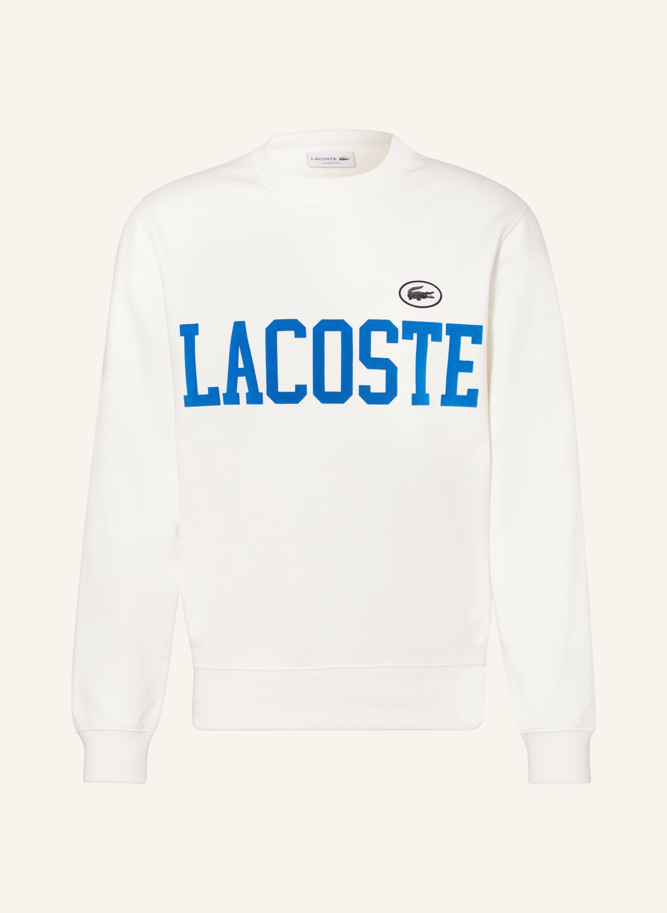 LACOSTE Sweatshirt, Farbe: WEISS/ BLAU (Bild 1)