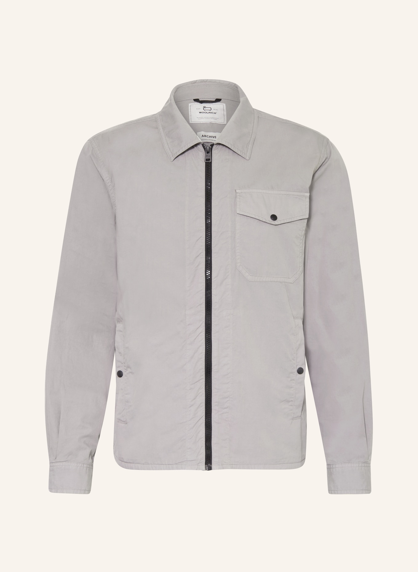 WOOLRICH Overshirt, Color: GRAY (Image 1)