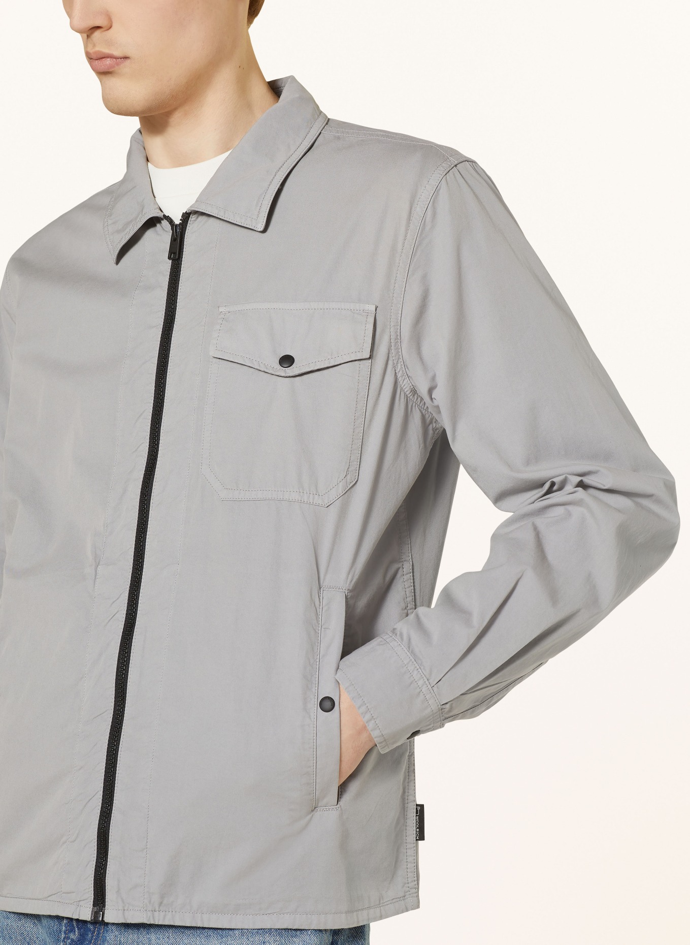 WOOLRICH Overshirt, Color: GRAY (Image 4)