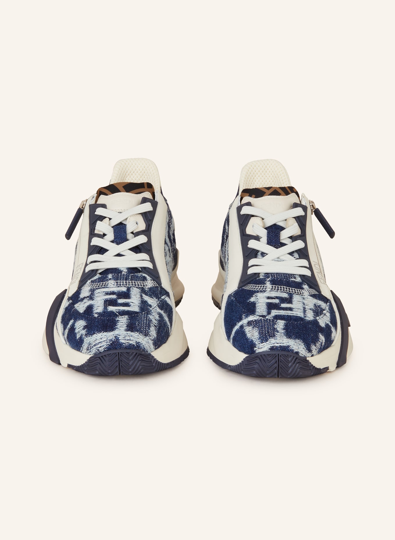 FENDI Sneakers FLOW, Color: BLUE/ LIGHT BLUE (Image 3)