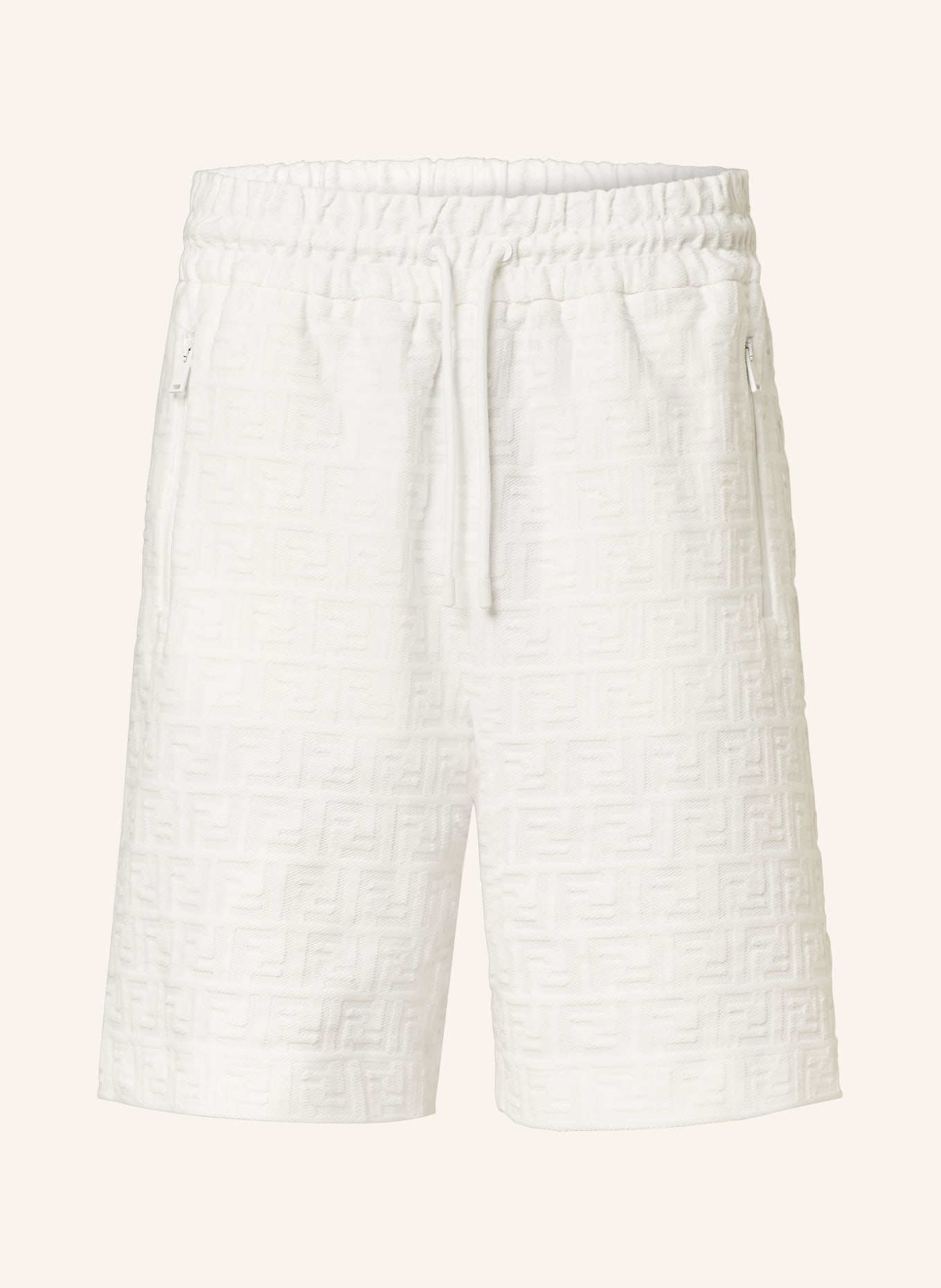 FENDI Sweat shorts, Color: ECRU (Image 1)