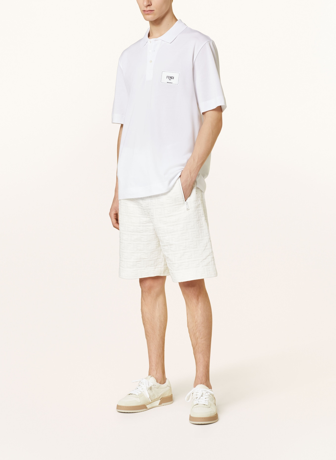 FENDI Sweat shorts, Color: ECRU (Image 2)