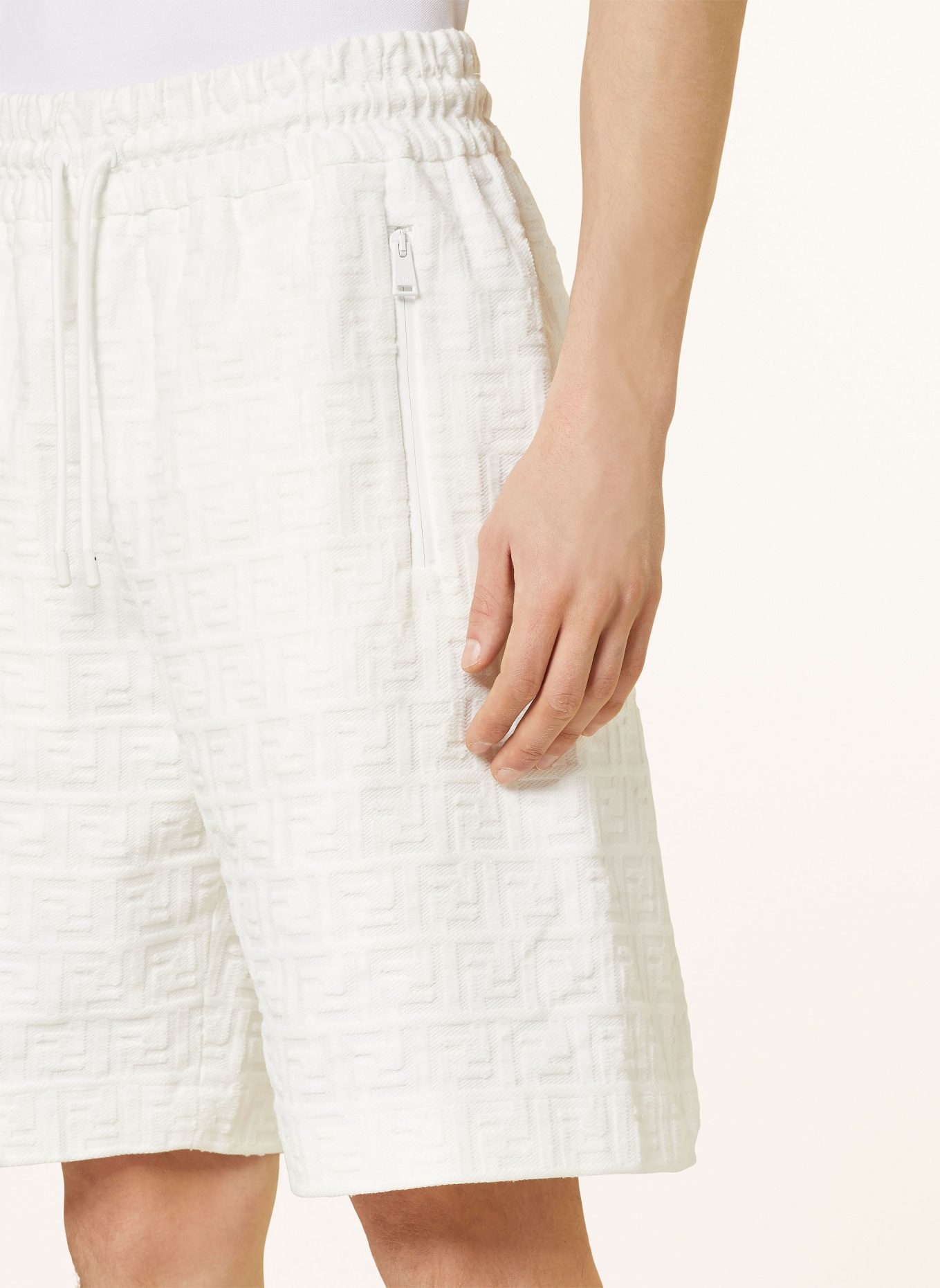 FENDI Sweat shorts, Color: ECRU (Image 5)