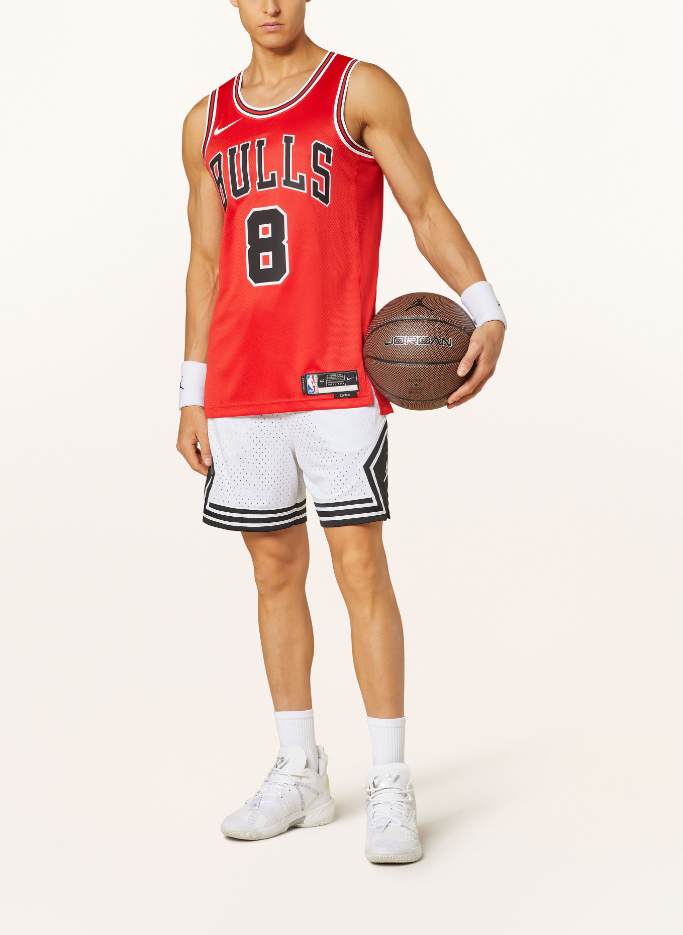 JORDAN Basketball shorts DRI-FIT SPORT, Color: WHITE/ BLACK (Image 2)