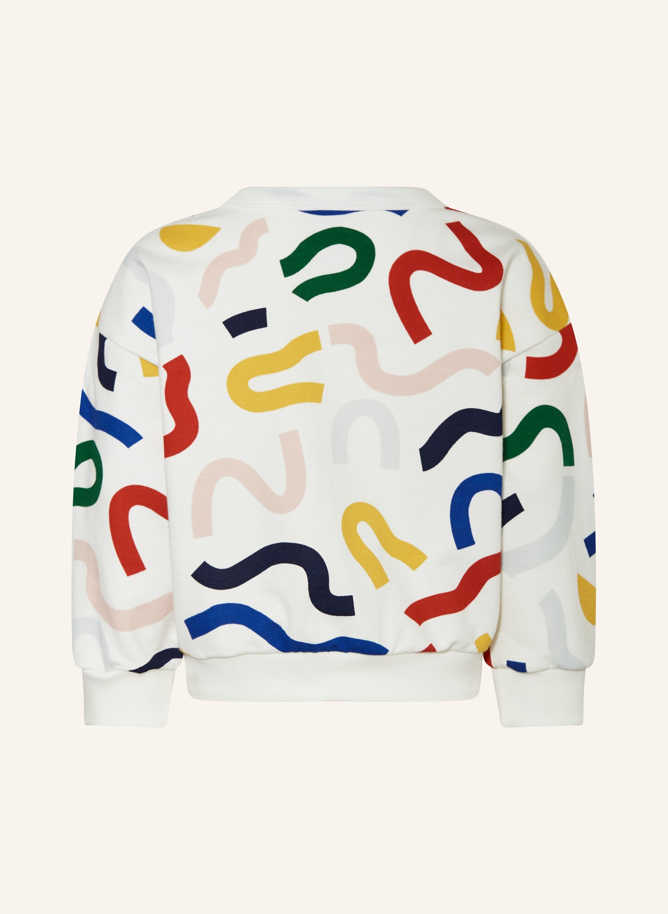 PETIT BATEAU Sweatshirt MAKE, Farbe: ECRU/ ROT/ GRÜN (Bild 2)