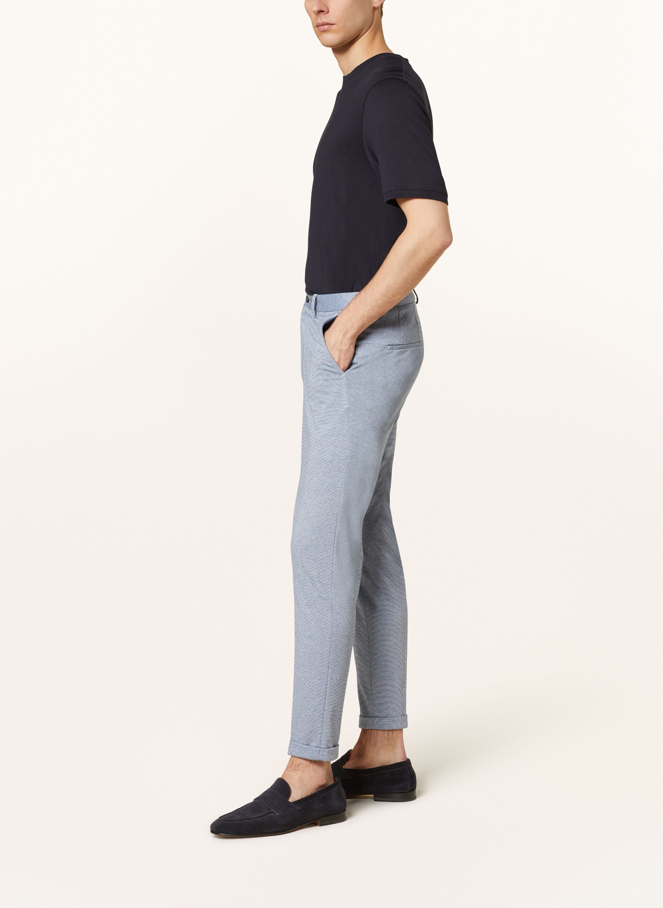 CINQUE Oblekové kalhoty CIBODO Extra Slim Fit z žerzeje, Barva: 68 dunkelblau (Obrázek 5)