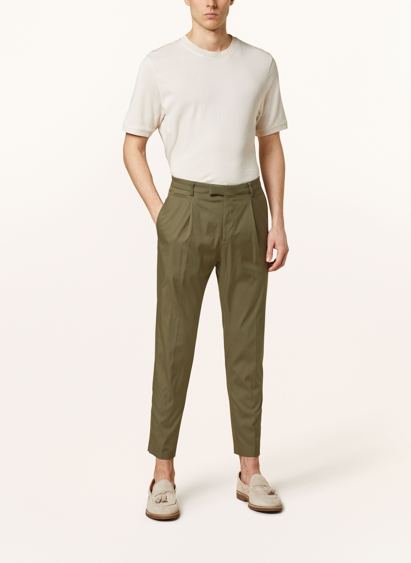 CINQUE Spodnie garniturowe CISAPO extra slim fit, Kolor: 85 GRUEN (Obrazek 3)