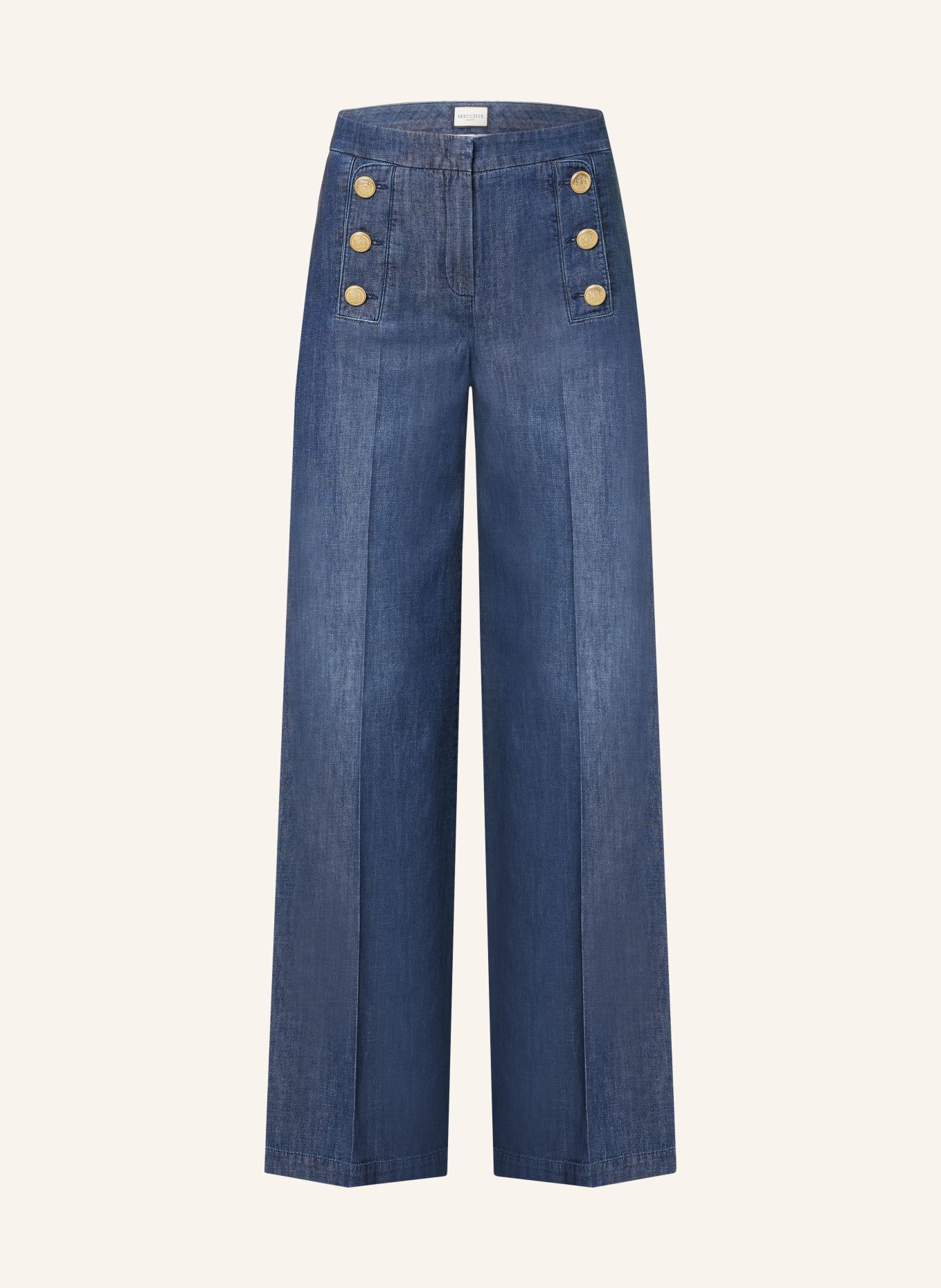 SEDUCTIVE Straight Jeans BRIDGET, Farbe: 861 USED BLUE (Bild 1)