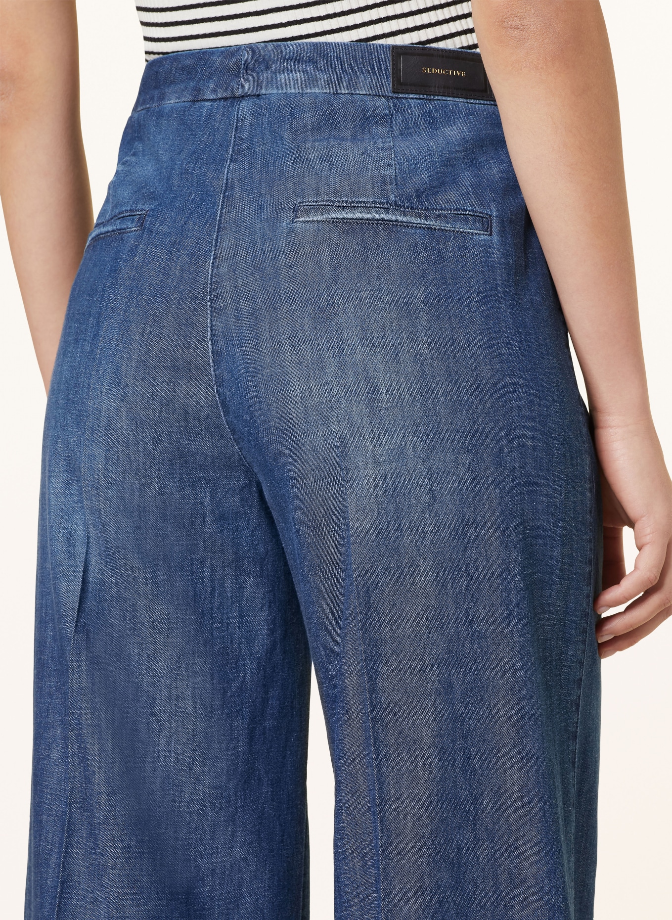 SEDUCTIVE Straight Jeans BRIDGET, Farbe: 861 USED BLUE (Bild 5)