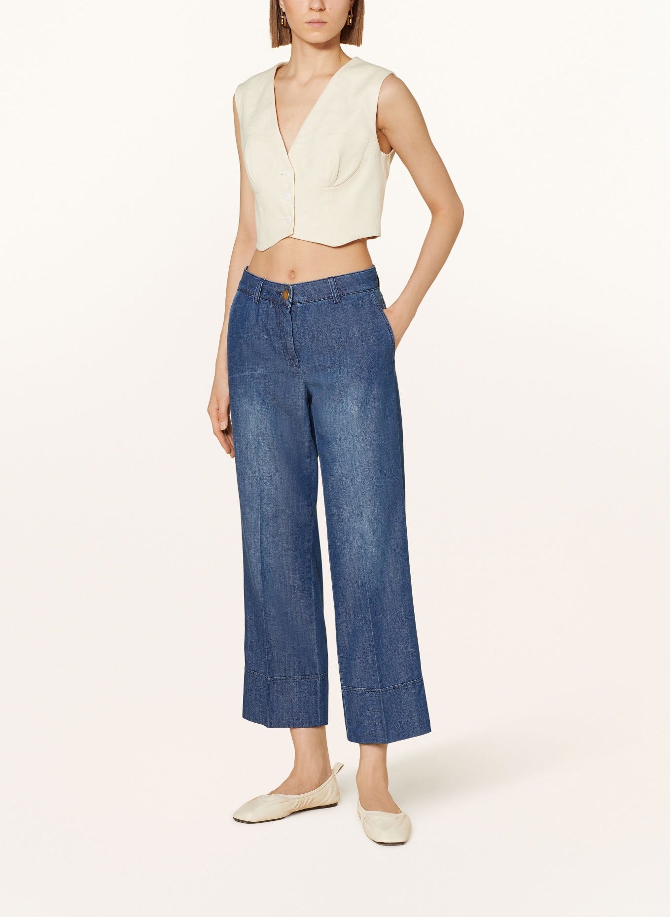 SEDUCTIVE Jeans-Culotte MIA, Farbe: 861 USED BLUE (Bild 2)