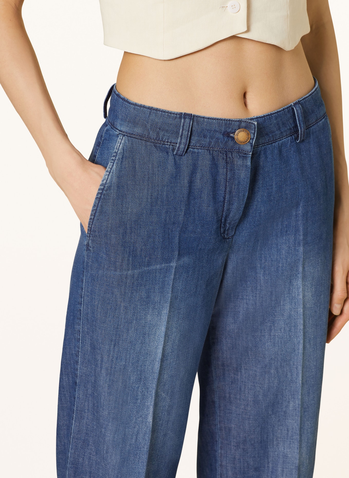 SEDUCTIVE Jeans-Culotte MIA, Farbe: 861 USED BLUE (Bild 5)