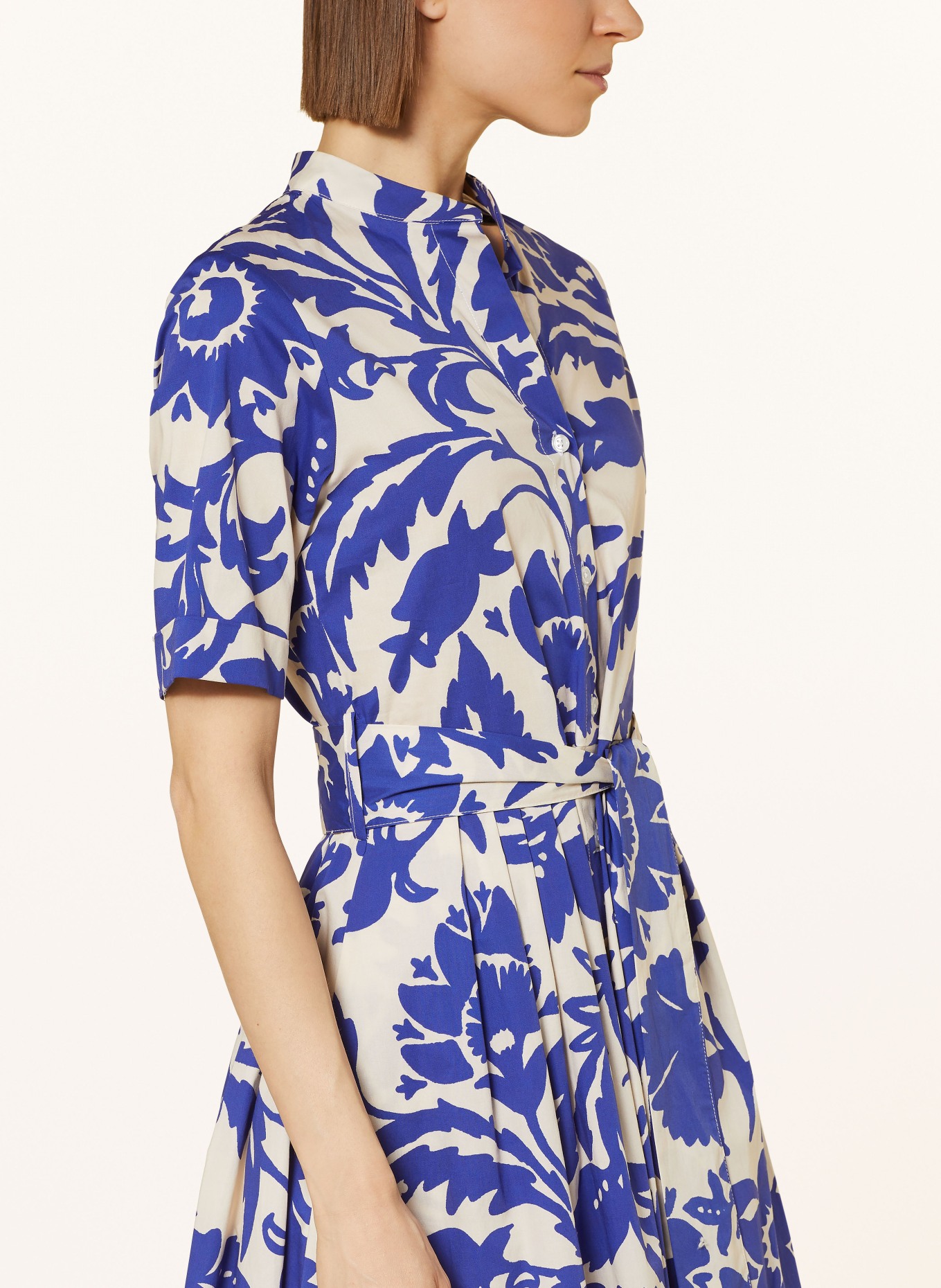 lilienfels Shirt dress, Color: WHITE/ BLUE (Image 4)