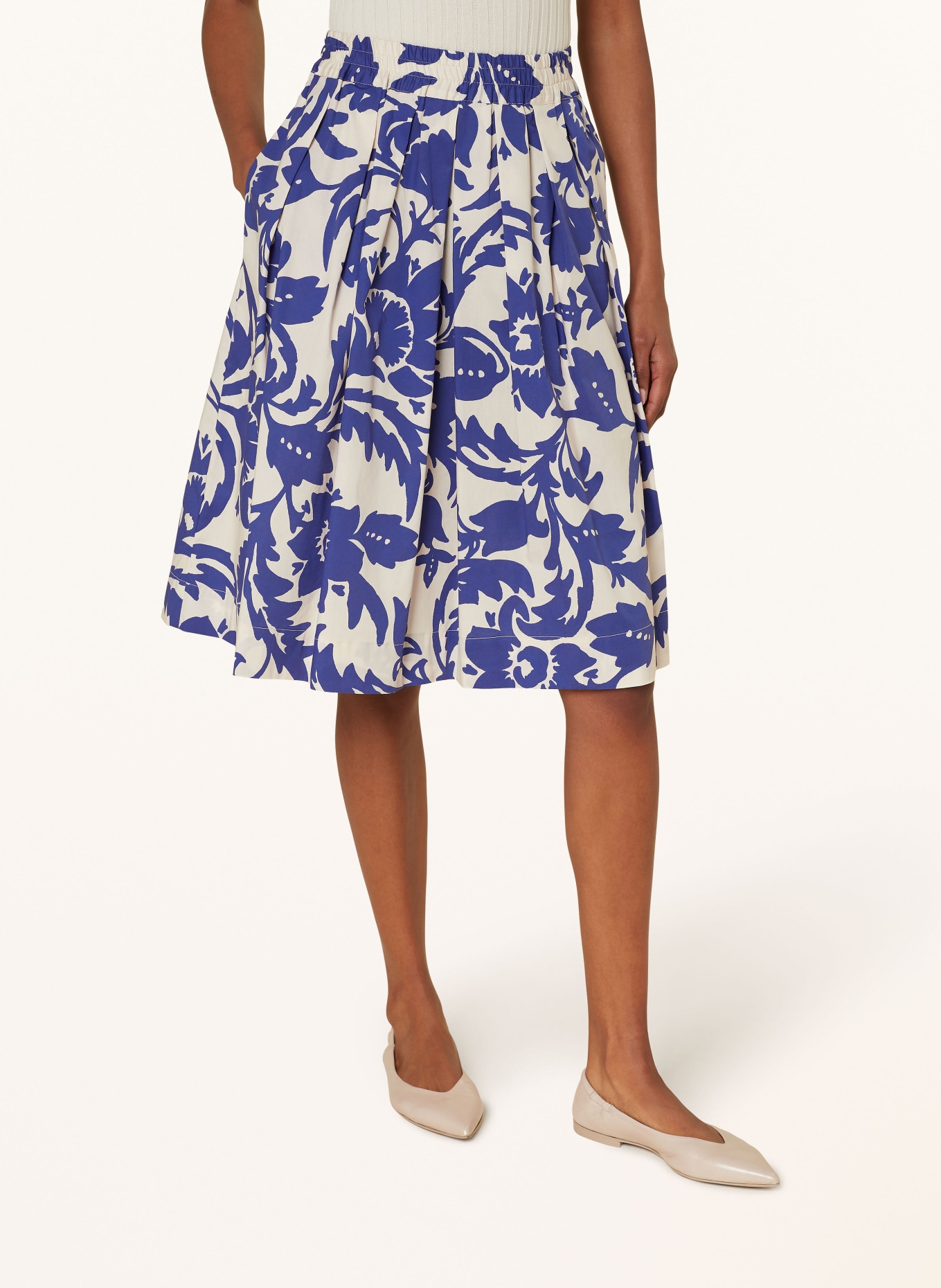 lilienfels Skirt, Color: BLUE/ ECRU (Image 4)